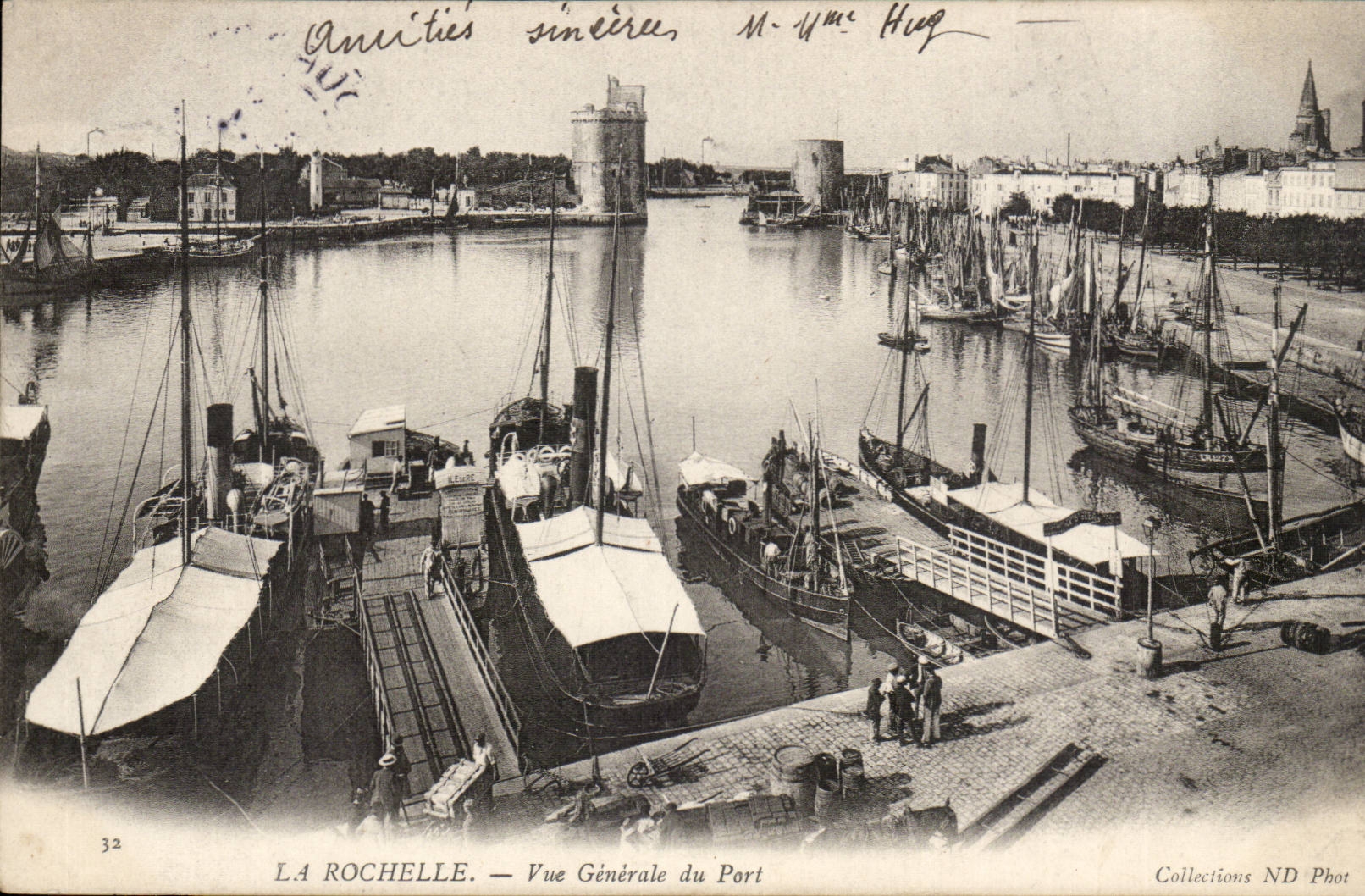 La Rochelle - Ansicht des Hafens - CPA