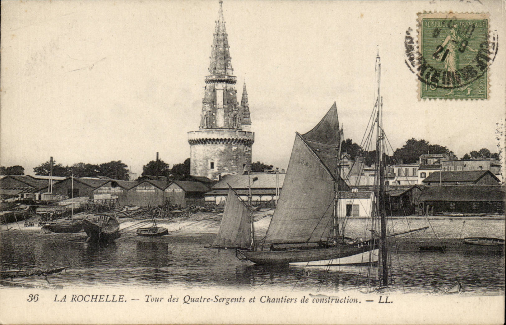 La Rochelle - Umdrehung der vier Sergeant- und Baustellen - CPA