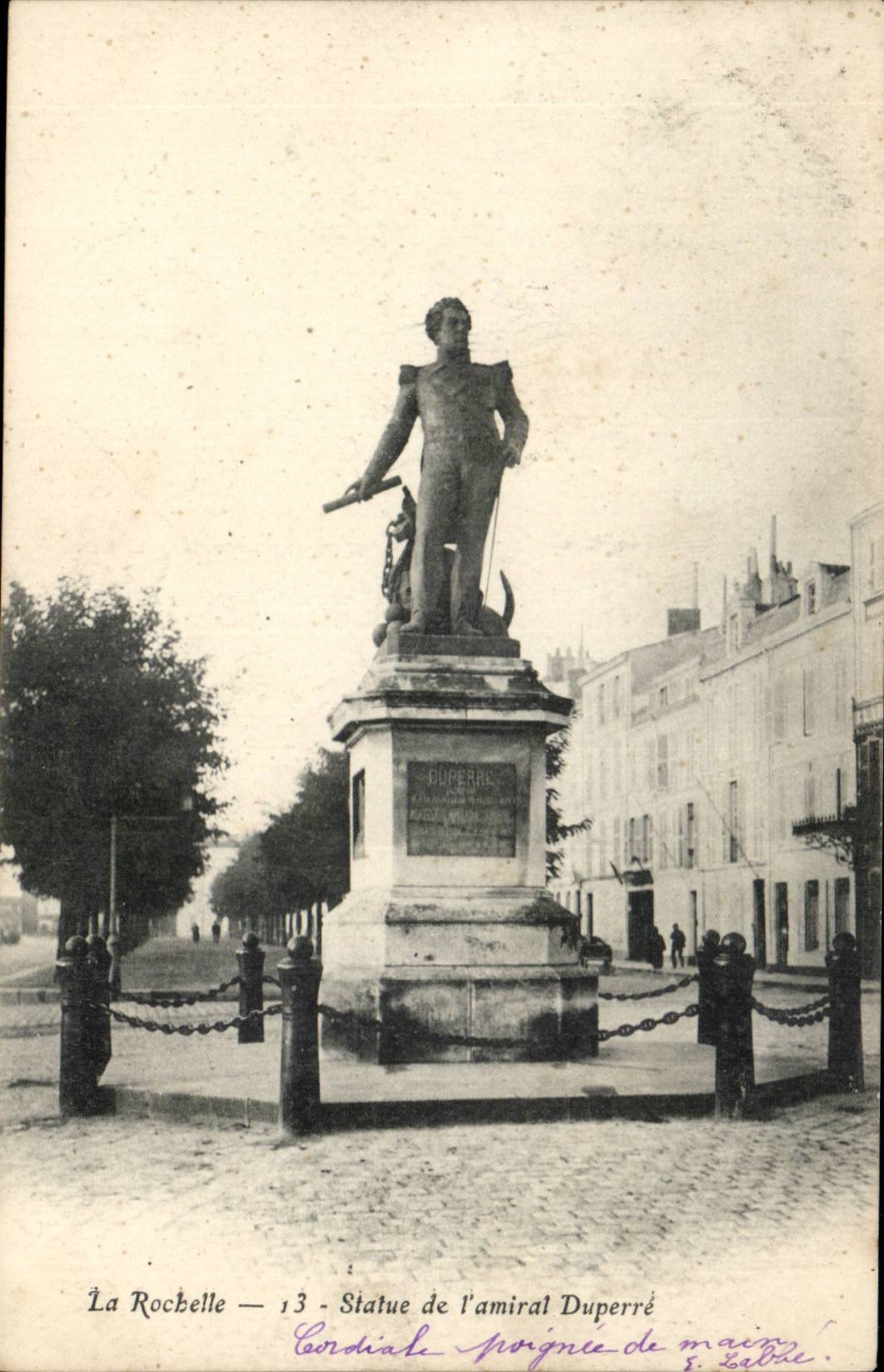 Statue Rochelle-CPA des Admiral Duperre