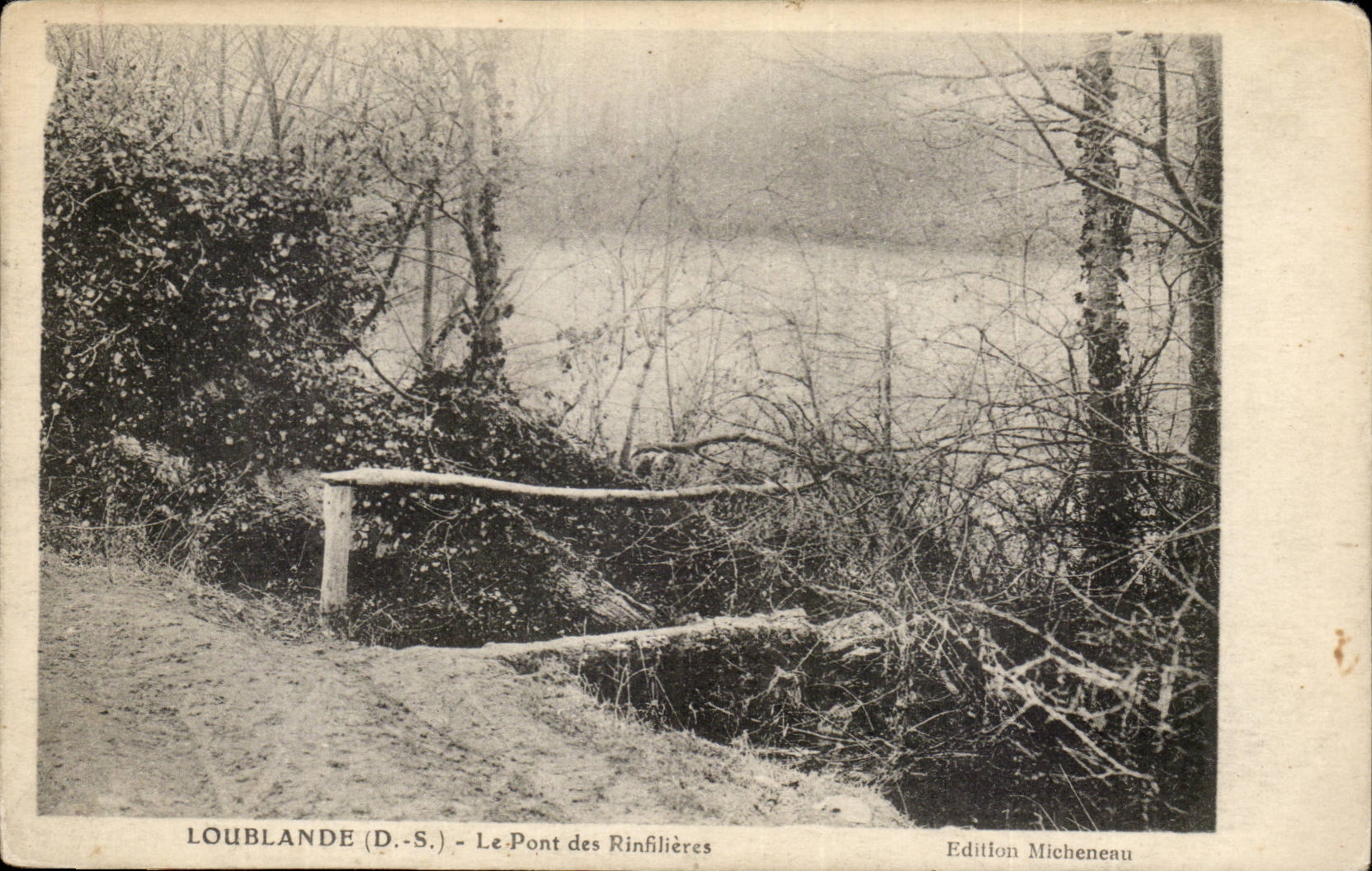 Loublande CPA die Brucke von Rinfilieres