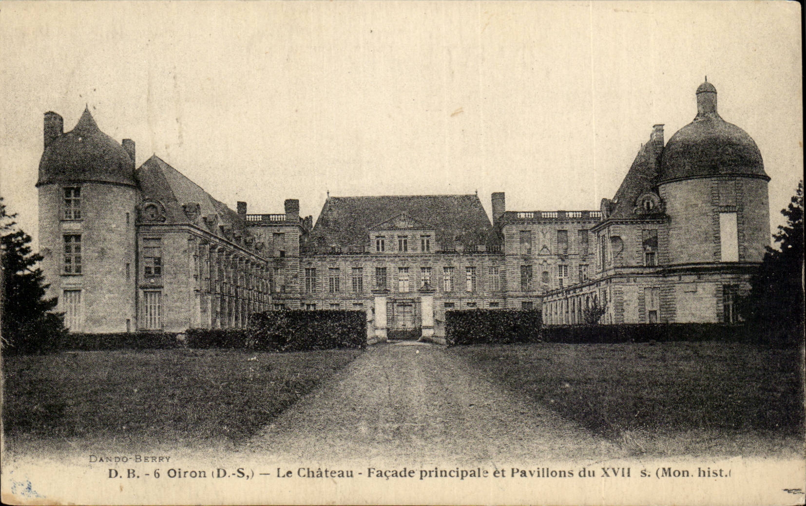 Oiron CPA die Schloss Hauptfront und die Hauser von 17