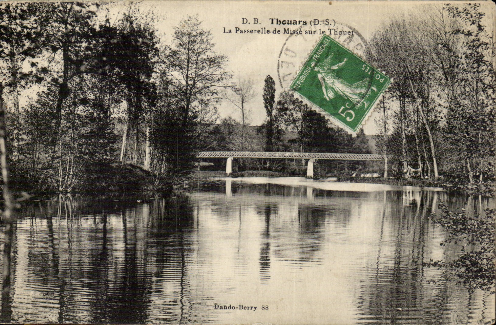 Thouars CPA the footbridge of MUSE on Thouet