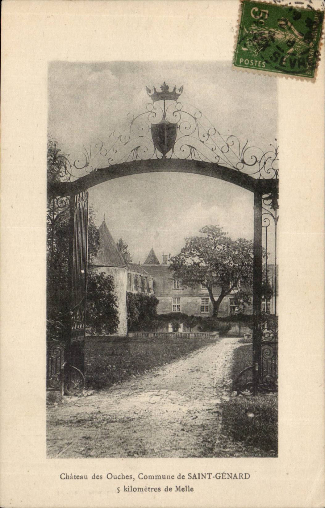 CPA Schloss der ouches von Saint Genard 5 Kilometer des Frauleins