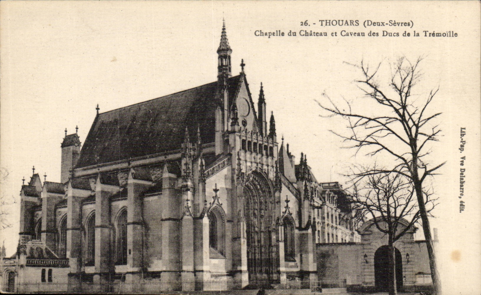 Thouars CPA Vault of the castle and vault of the dukes of Tremoille