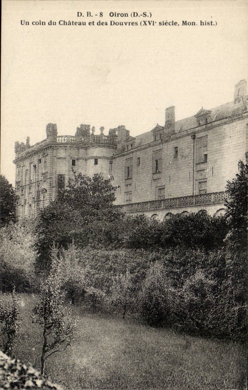 Oiron CPA eine Ecke des Schlosses und des Dovers