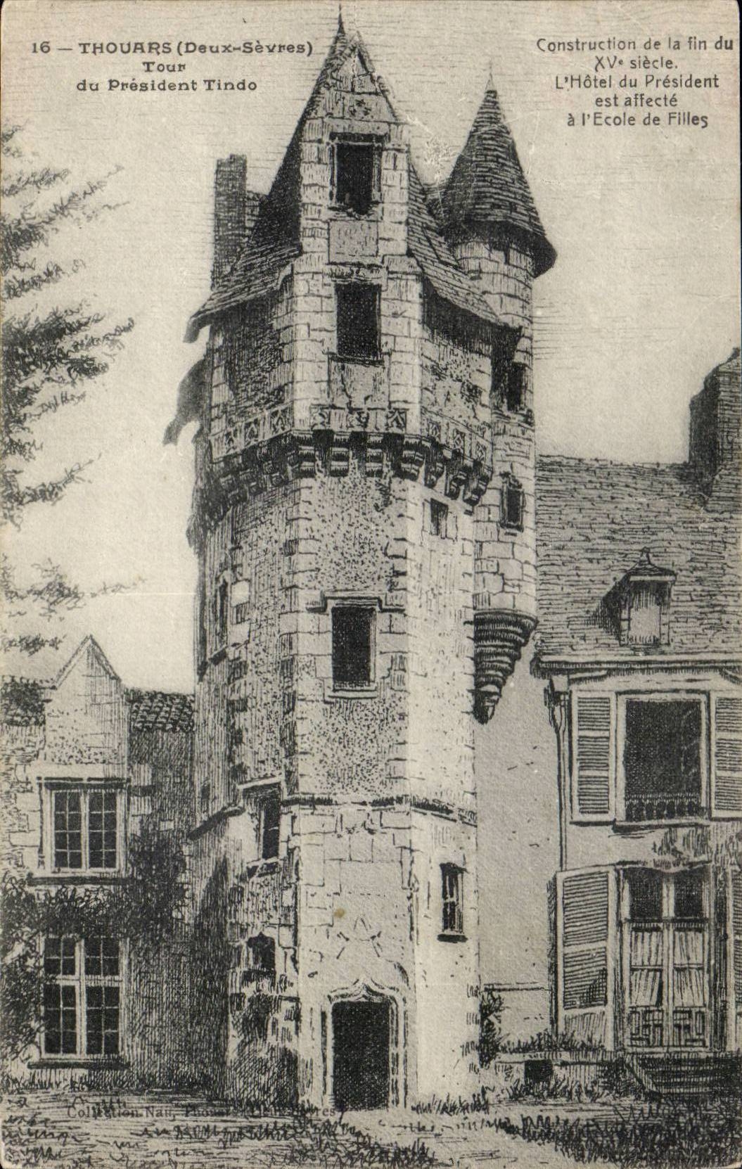 Thouars - Umdrehung des Prasident Tindo - CPA