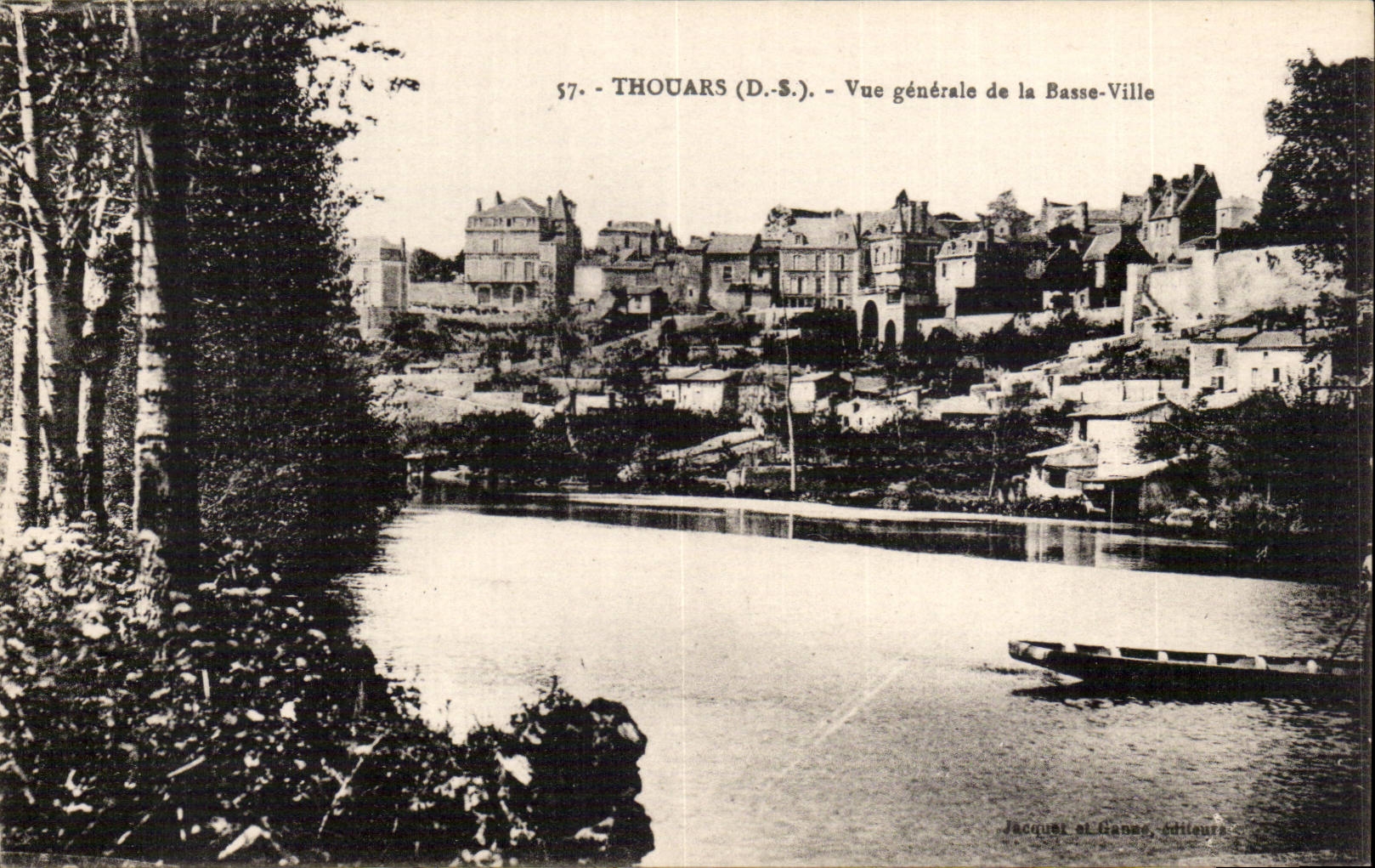 Thouars - Ansicht der niedrigen Stadt - CPA