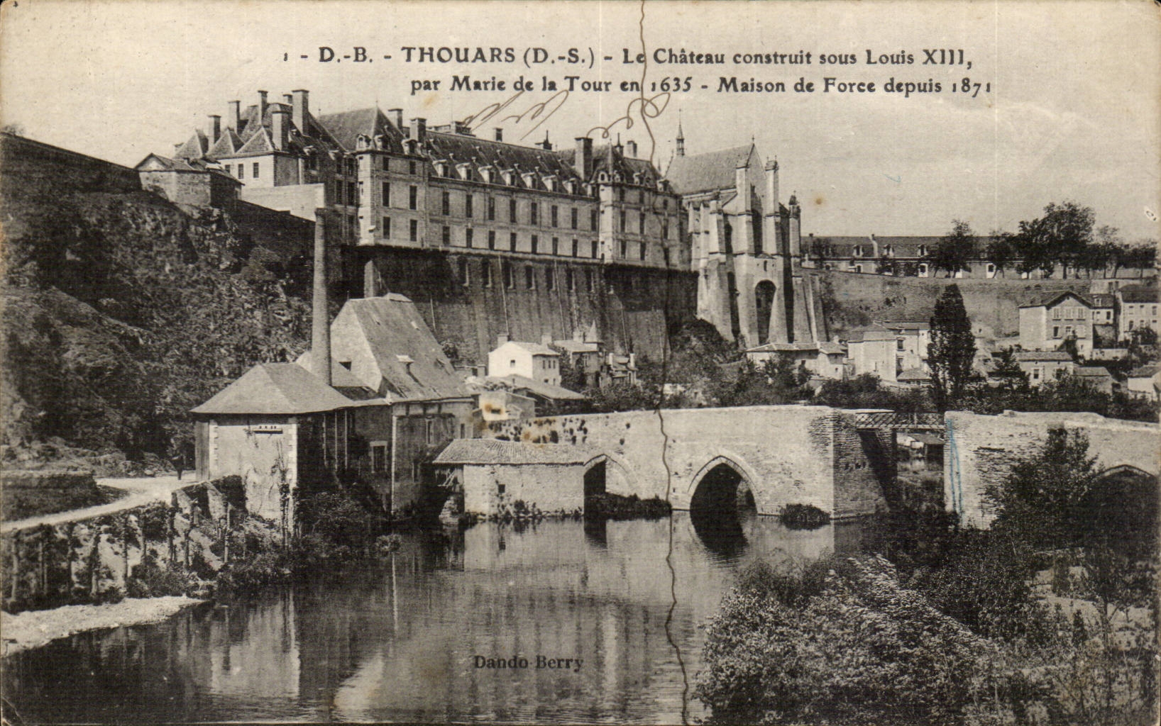 Thouars - das Schloss errichtet unter Louis XIII pro Marie des Aufsatzes 1635 - CPA