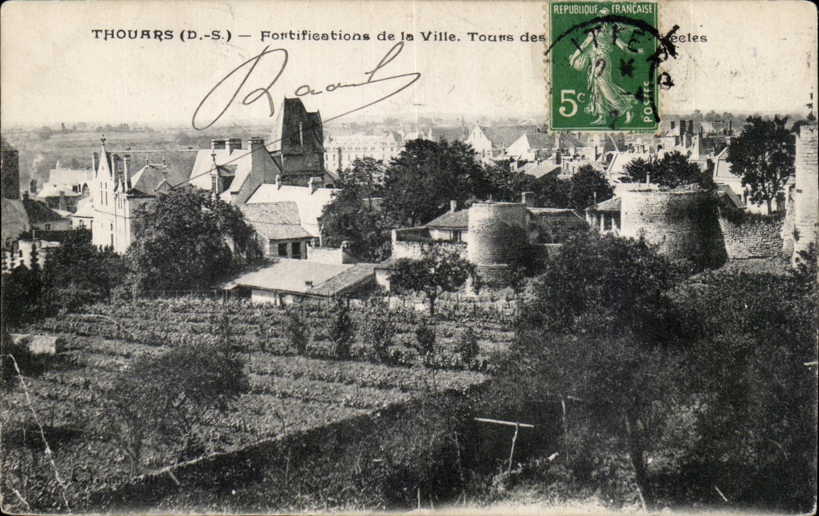 Thouars - Fortification of the City - CPA