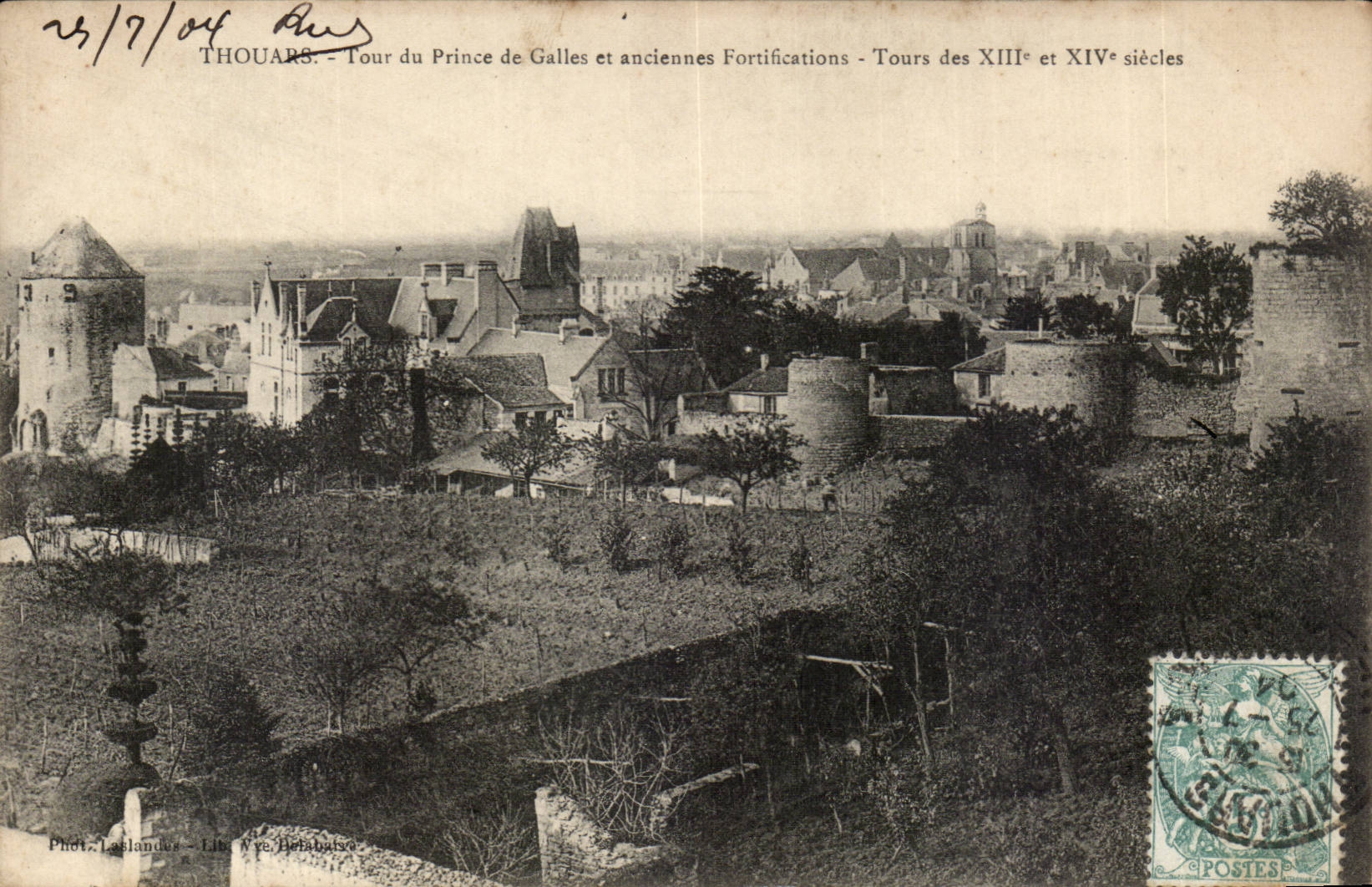 Thouars - Turn of Prince de Gales and old Fortification - CPA