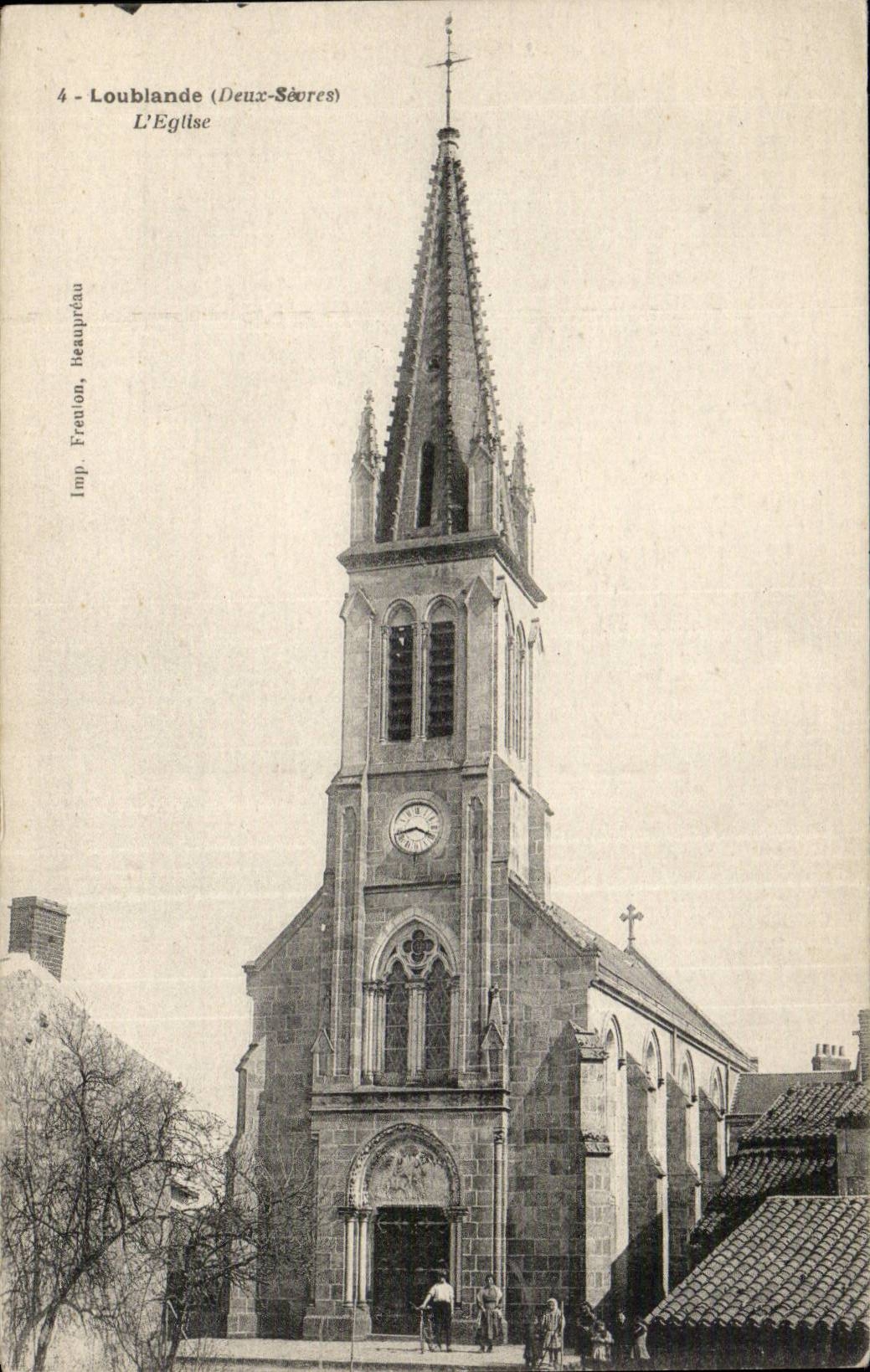 Loublande CPA die Kirche