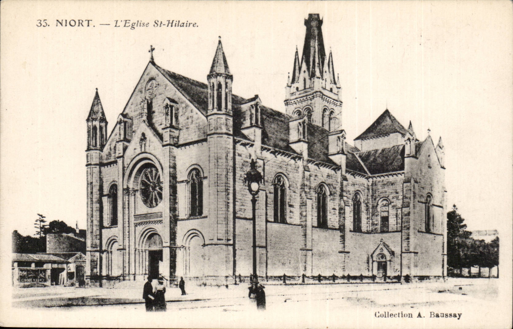 Niort CPA the church St Hilaire