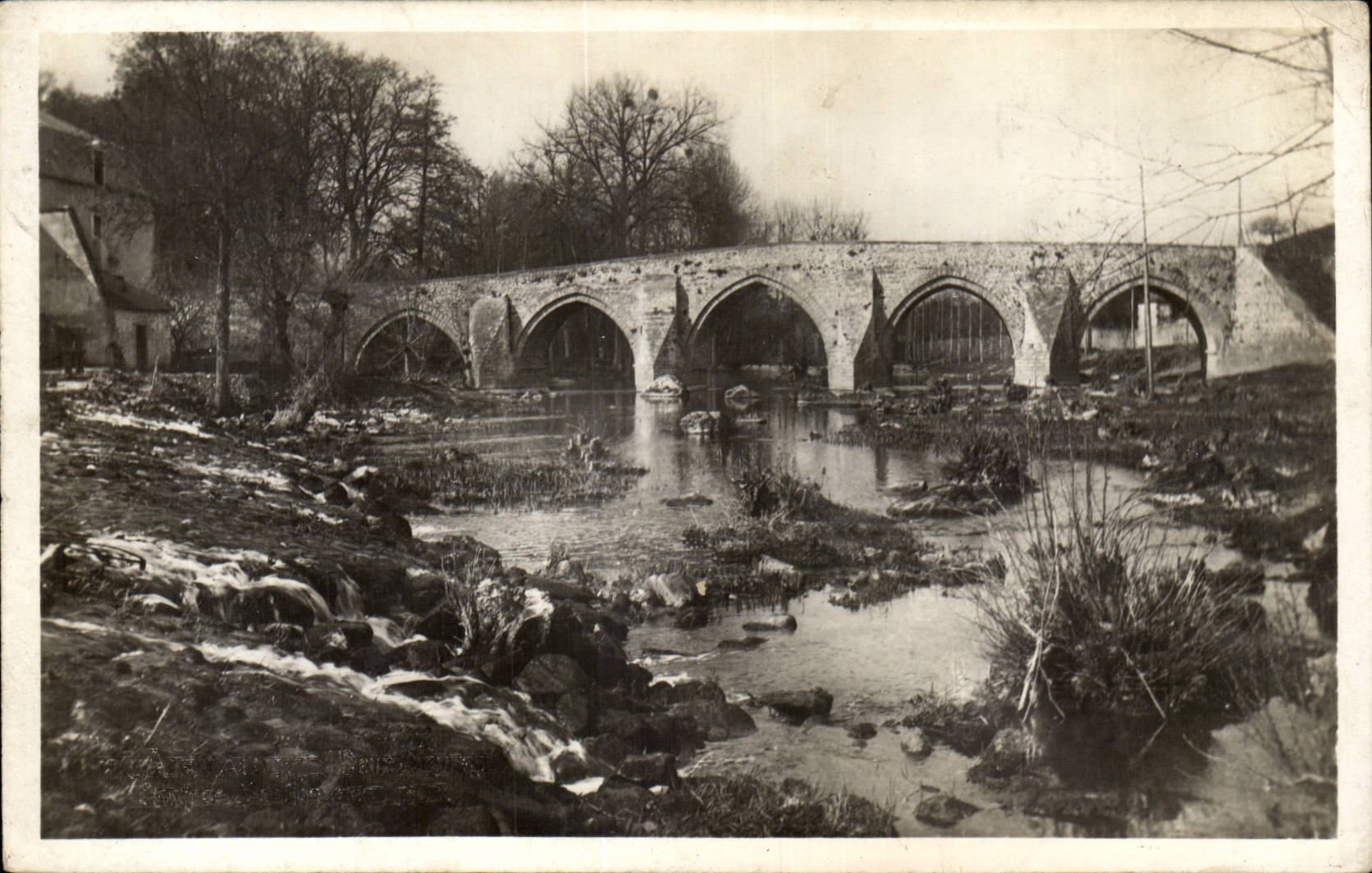 Airvault CPA Bridge of Soulievres