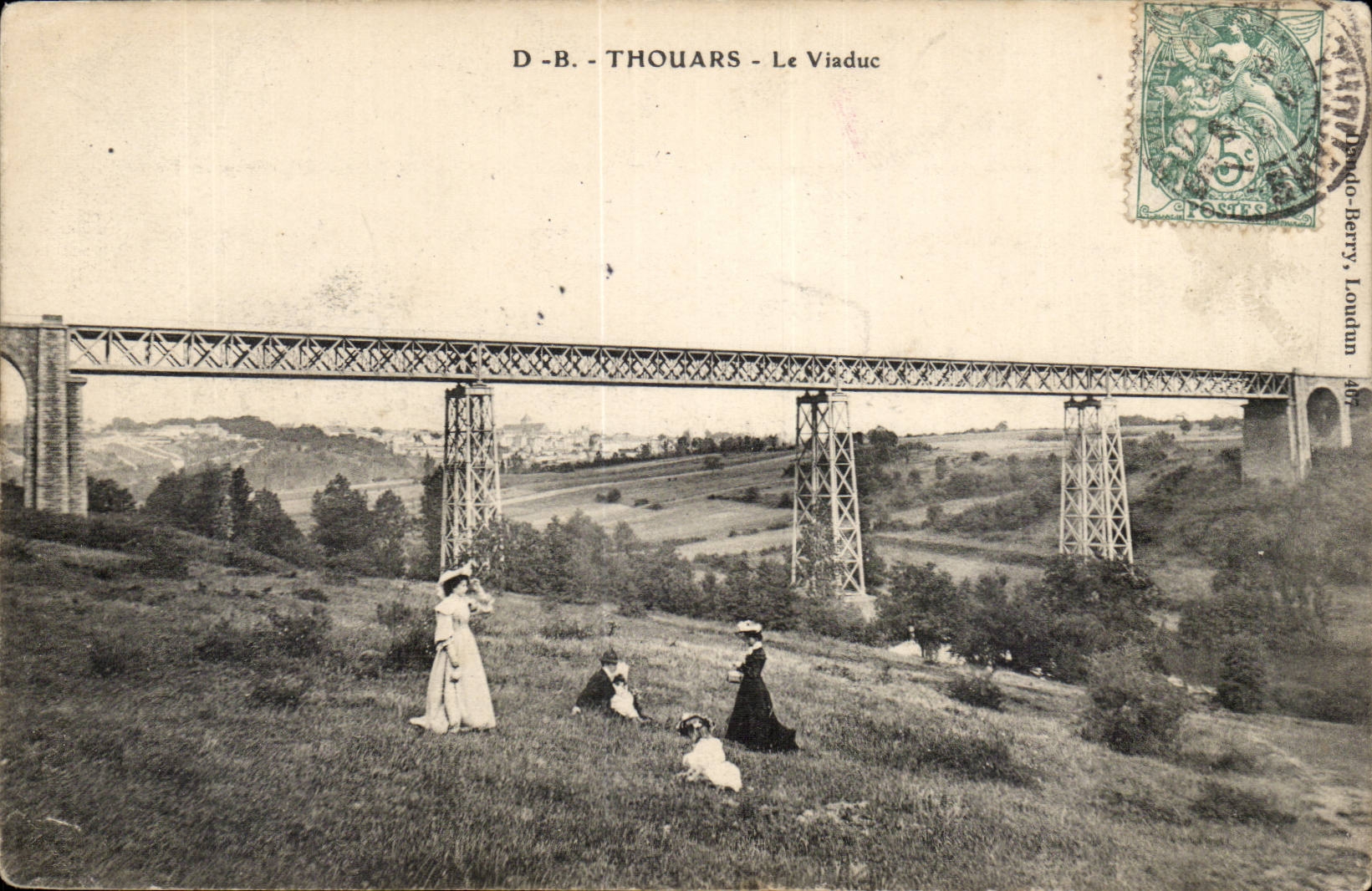 Thouars CPA der Viaduct