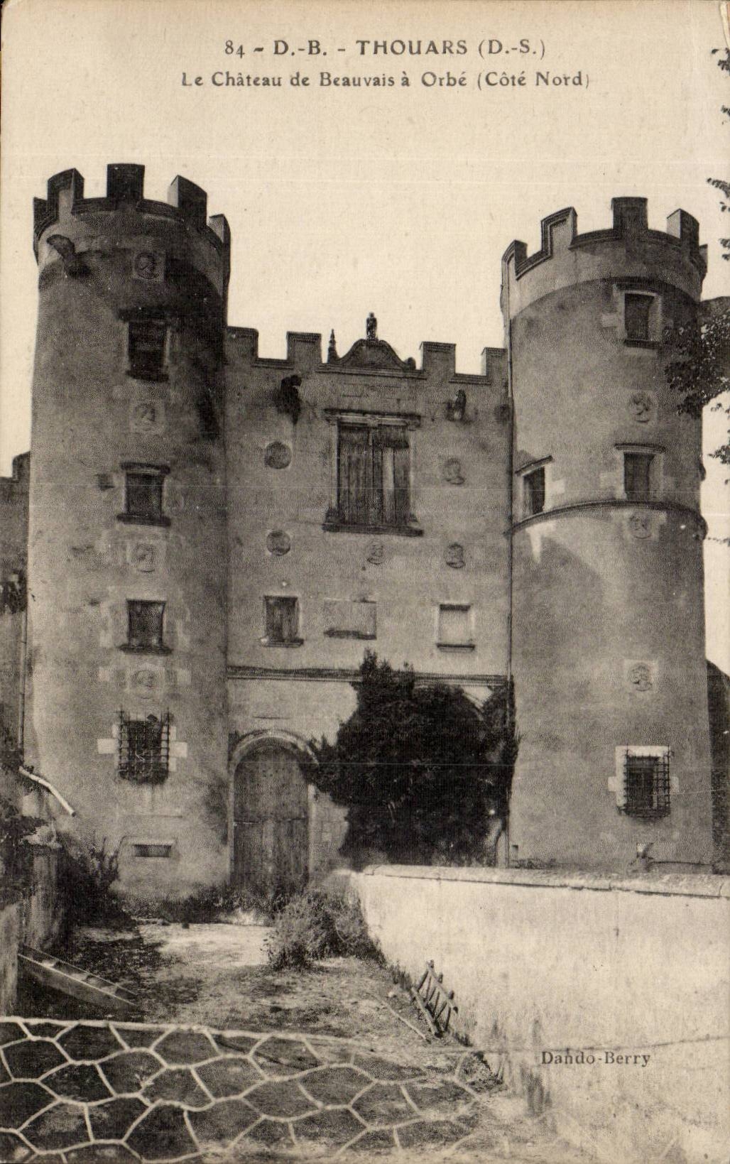 Thouars CPA das Schloss von Beauvais hat Orbe (Nordmass)