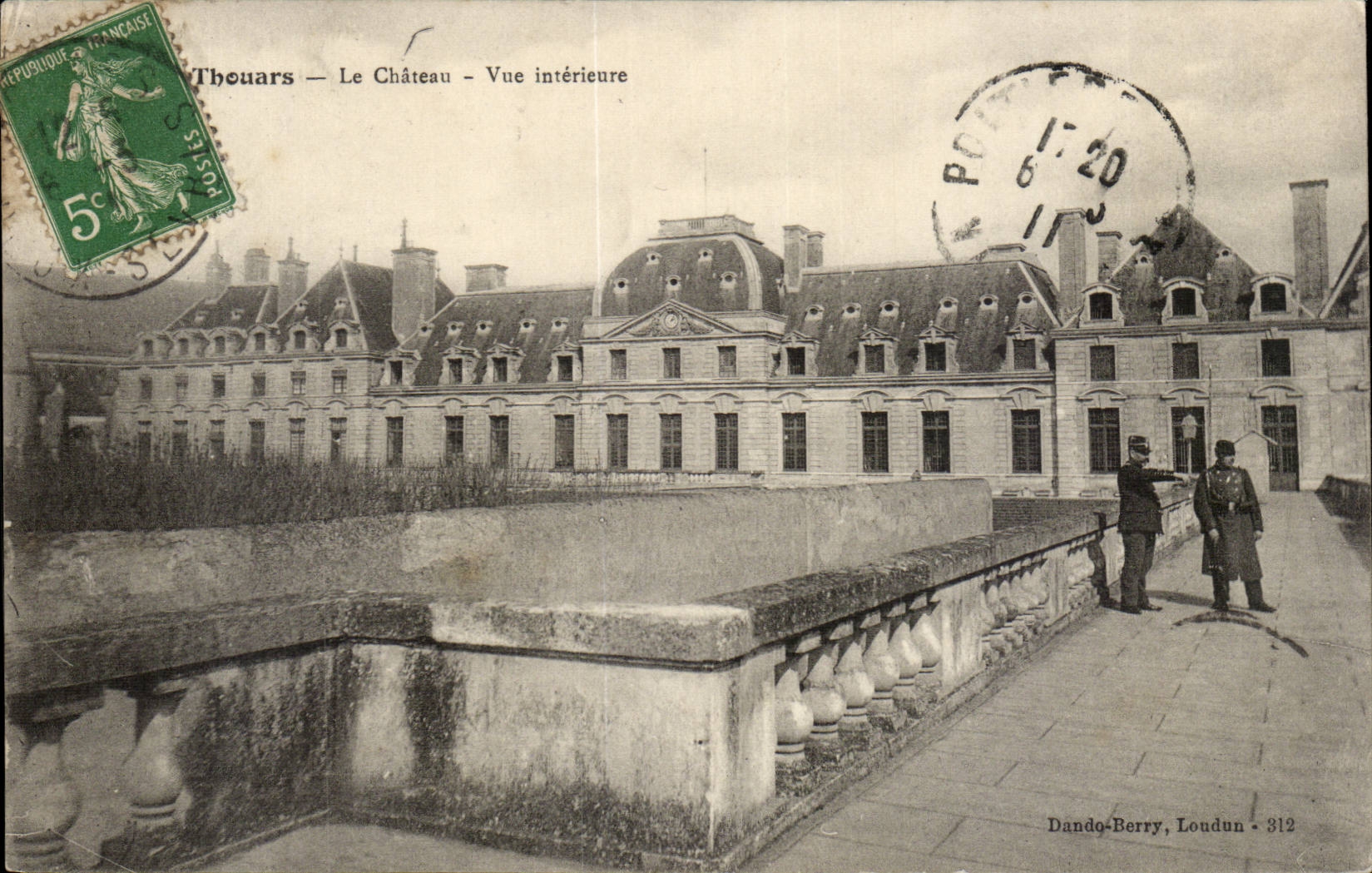 Thouars CPA the castle Seen interior