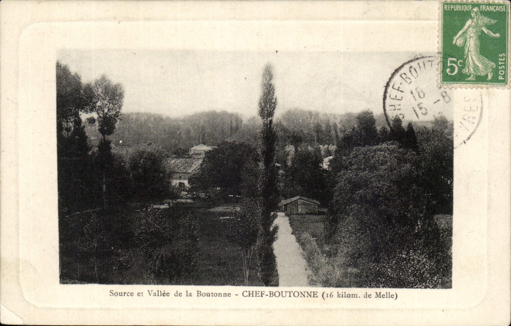 CPA Quelle und Tal Boutonne des Hauptknopfes (16km des Frauleins)