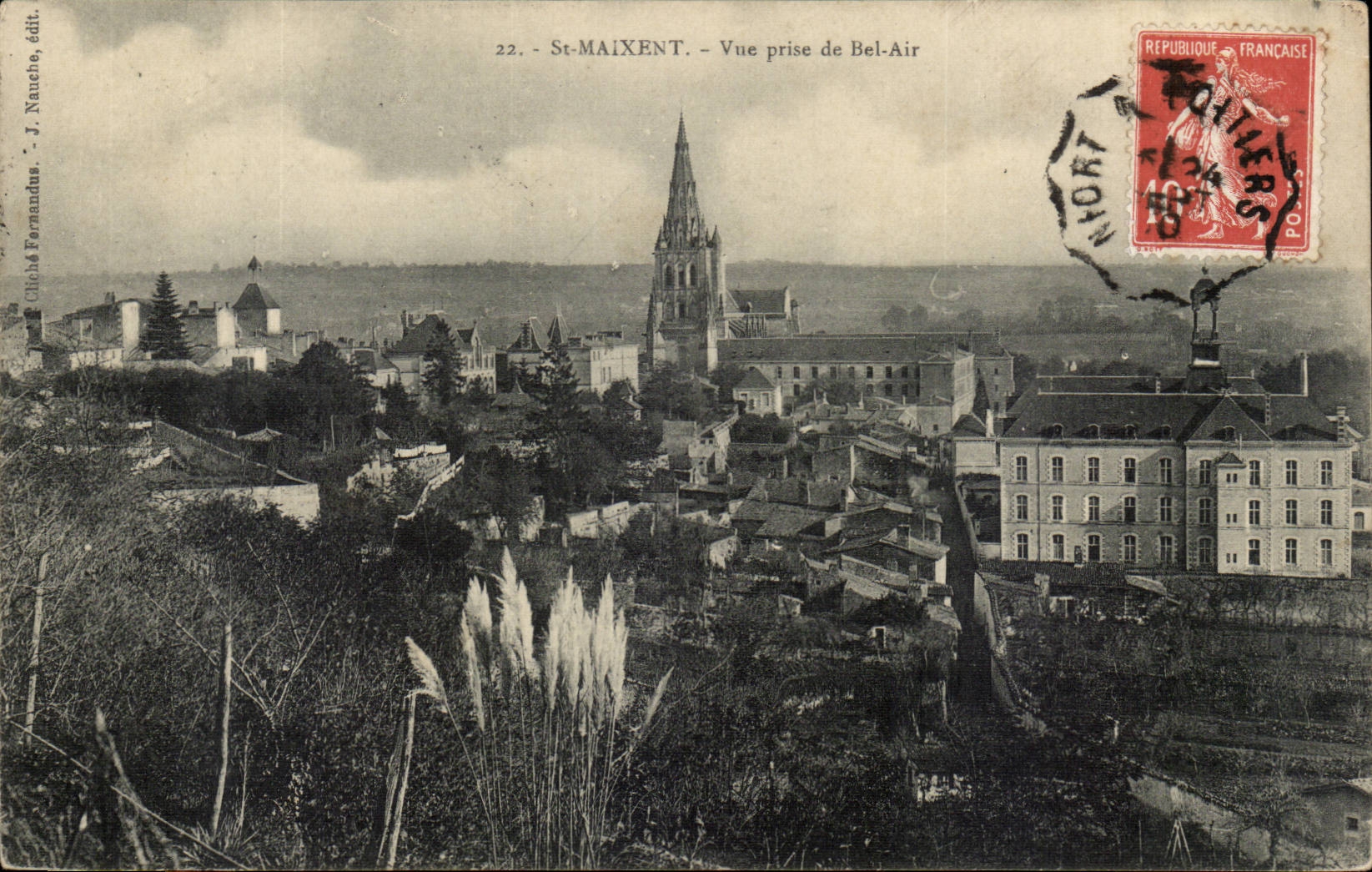 Saint Maixent CPA gesehen von der schonen Luft