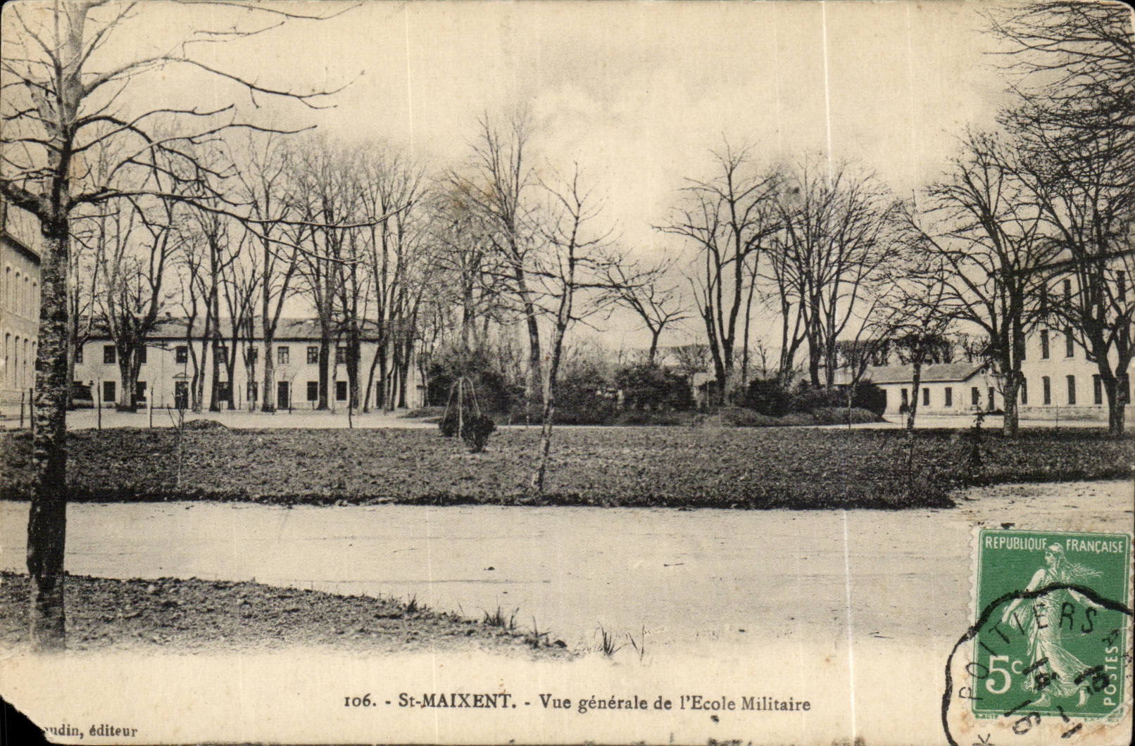 Saint Maixent CPA Ansicht der Kriegsakademie
