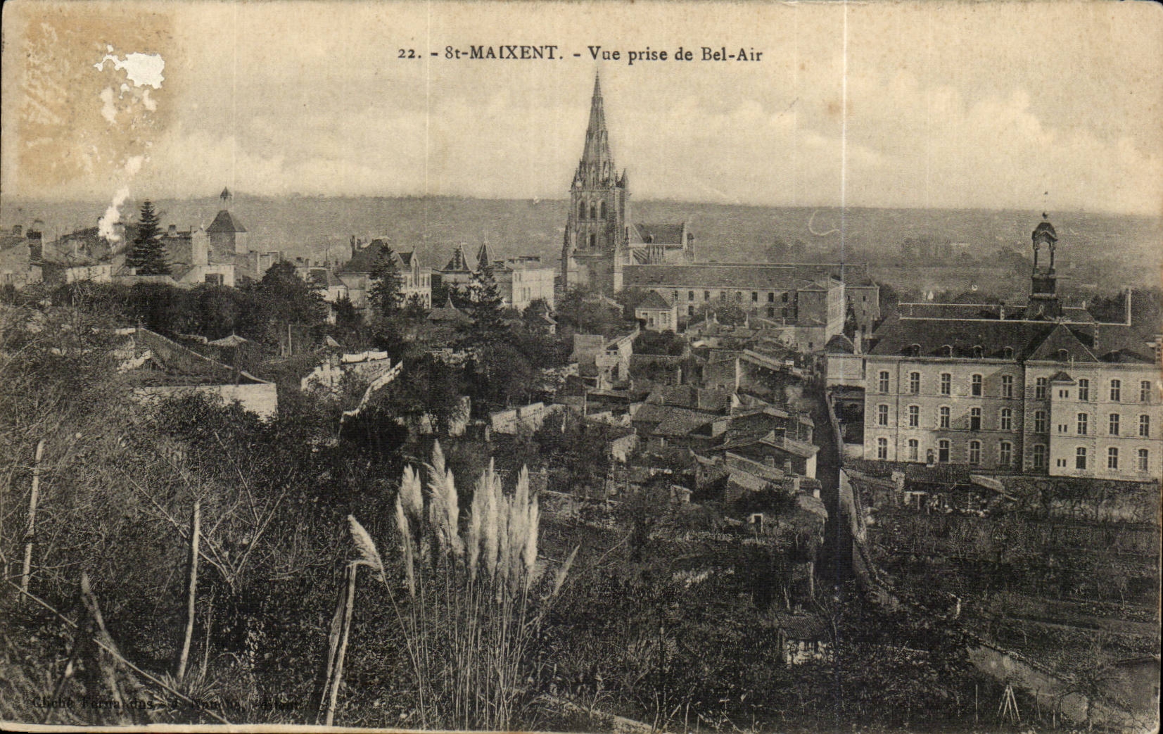 Saint Maixent CPA Seen from of Beautiful air