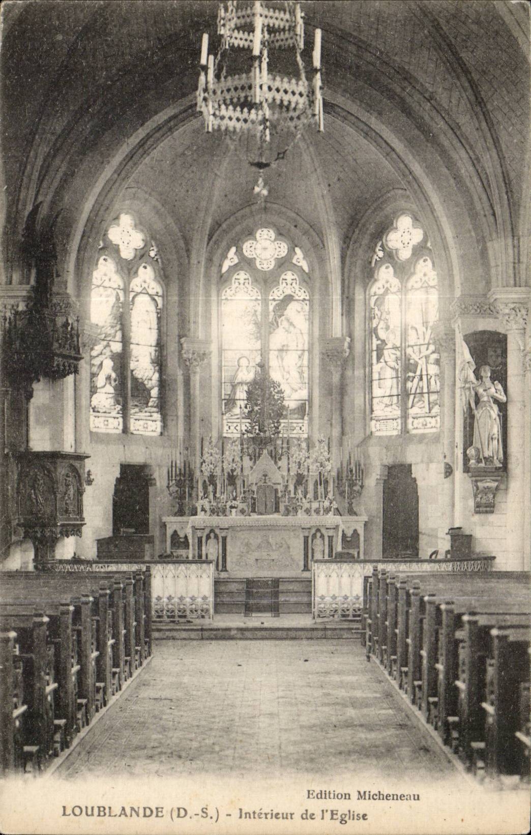 InnenLoublande CPA der Kirche