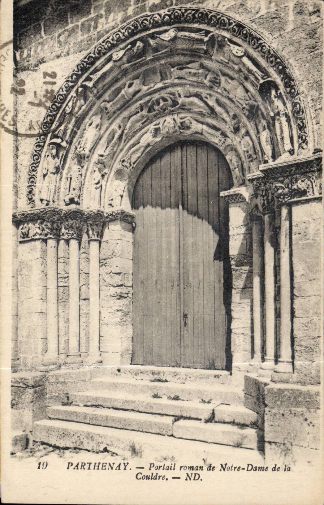 Parthenay CPA Romance Gate of Notre Dame of Couldre
