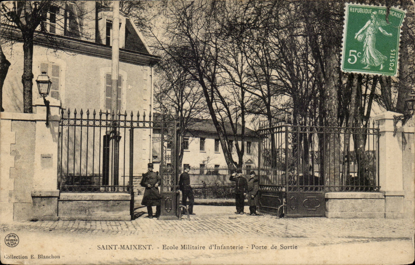 Saint Maixent CPA Military academy of infantry Carries from exit