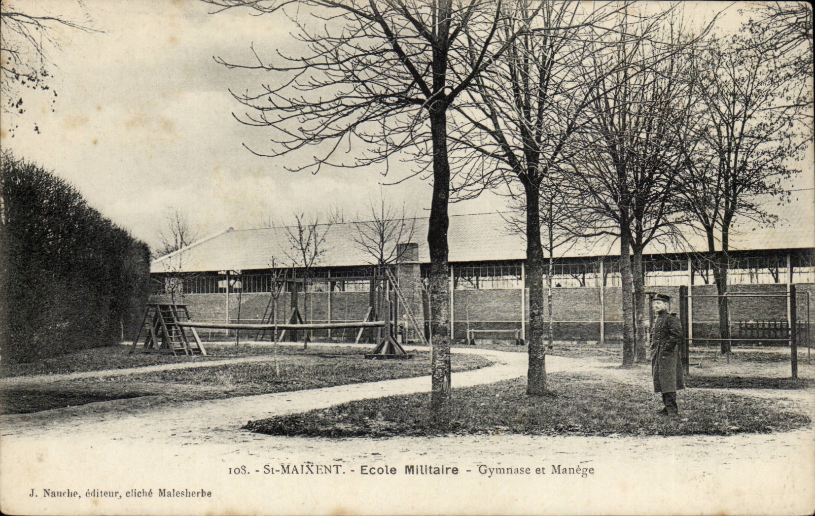 Saint Maixent CPA School militraire Gymnasium and horse-gear
