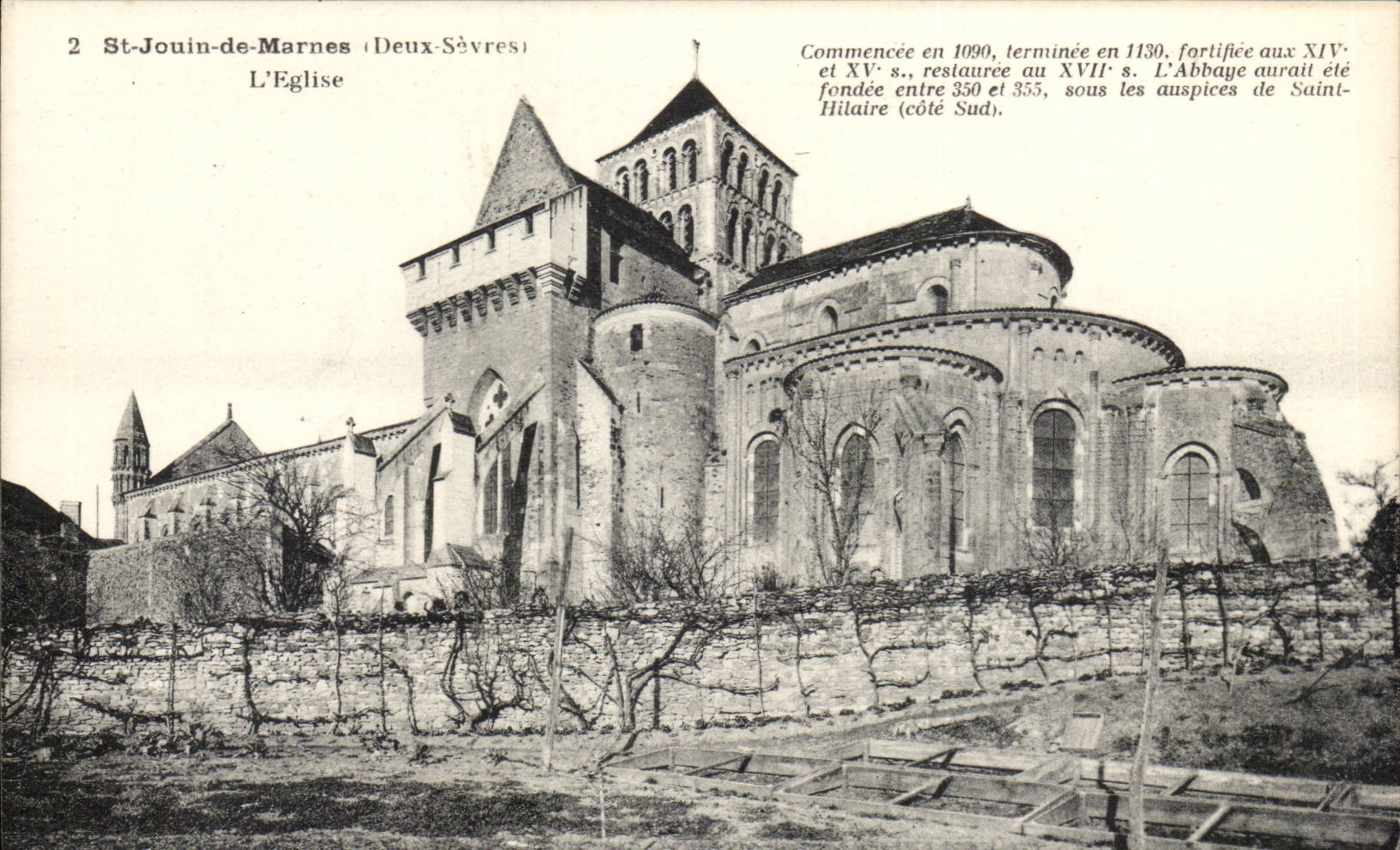 St Jouin de Marnes CPA the church