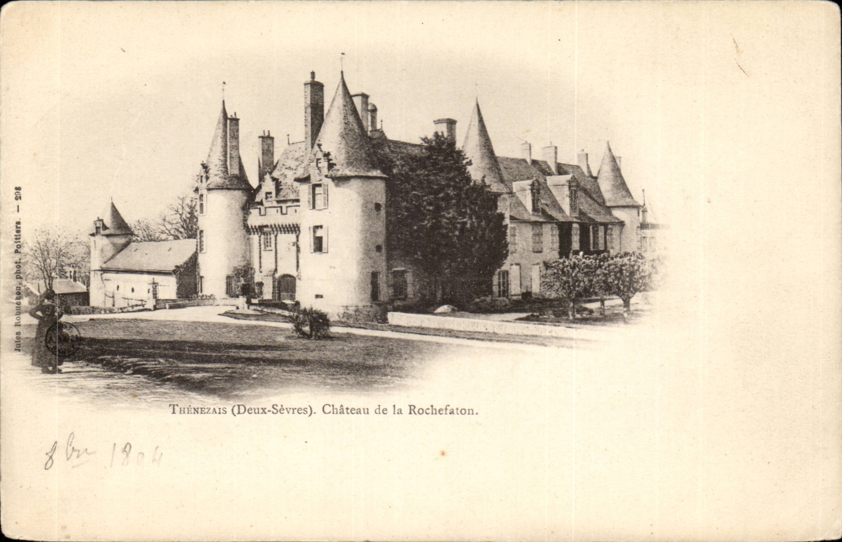 Thezenais CPA Castle of Rochefaton