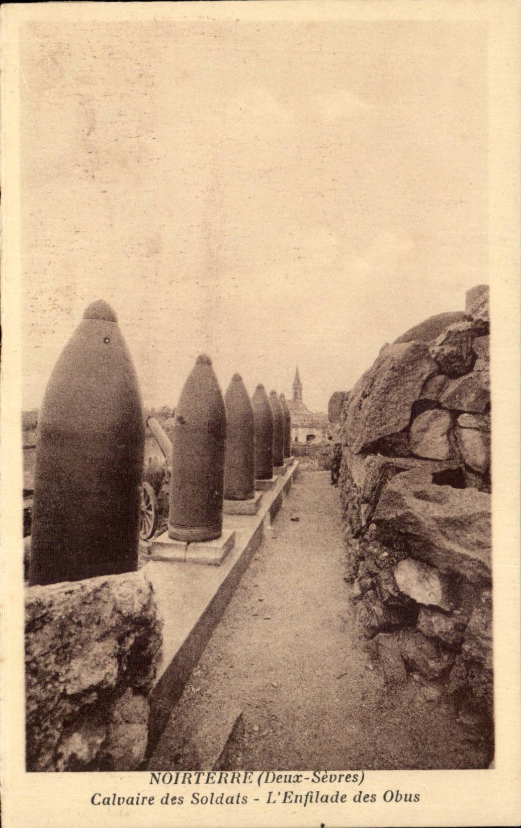 Noirterre CPA Martyrdom of the soldiers the row of the shells