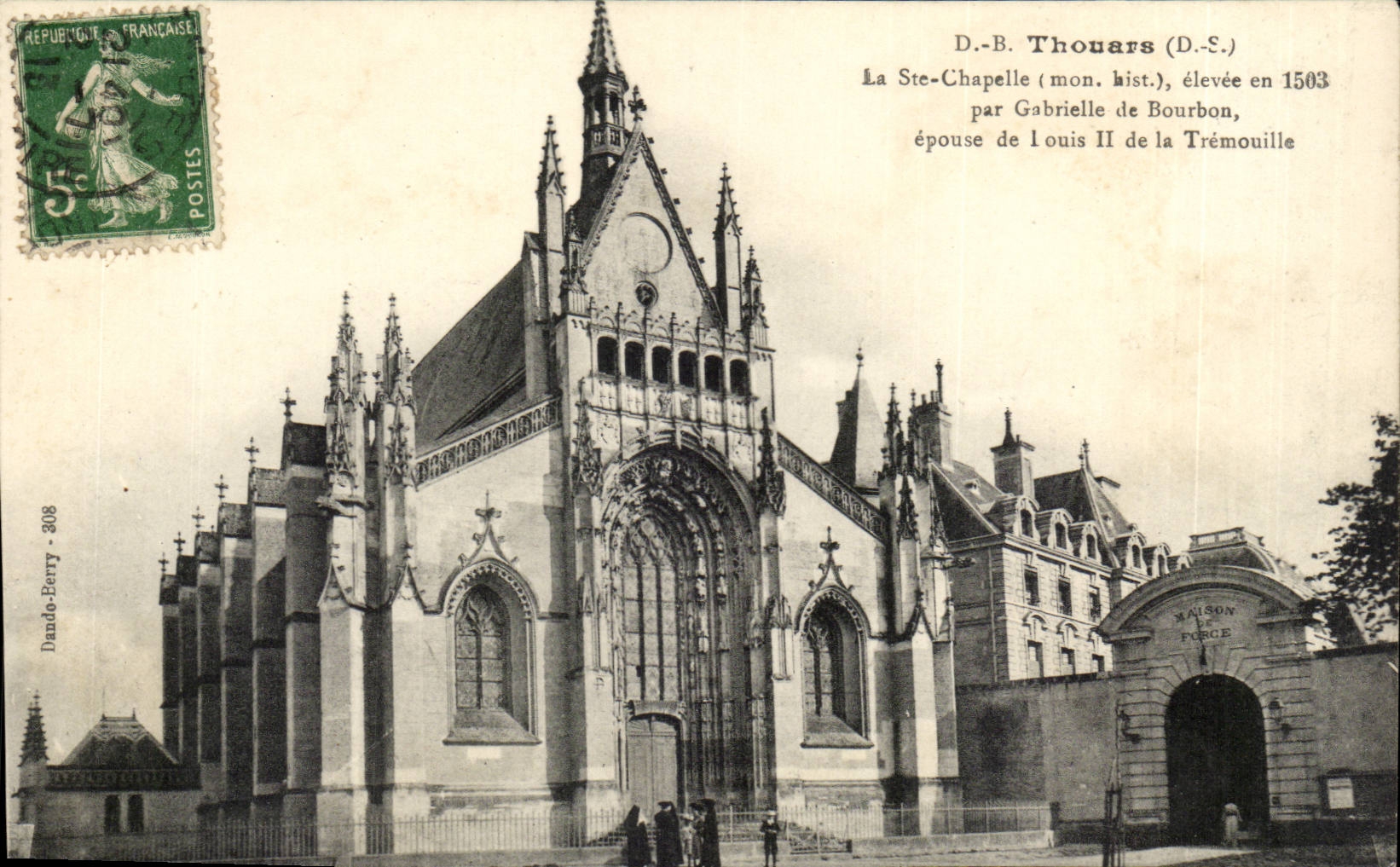 Thouars CPA the co vault elvee in 1593 by Gabrielle de Bourbon marries of Louis II of Tremouille