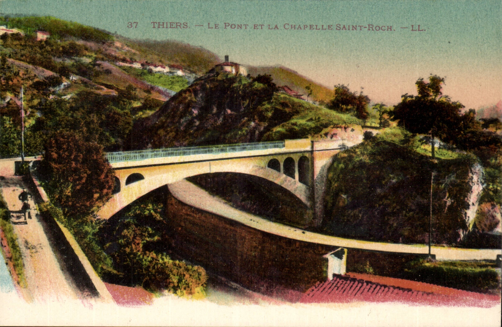 Thiers - the Bridge and the Vault Saint Roch - CPA