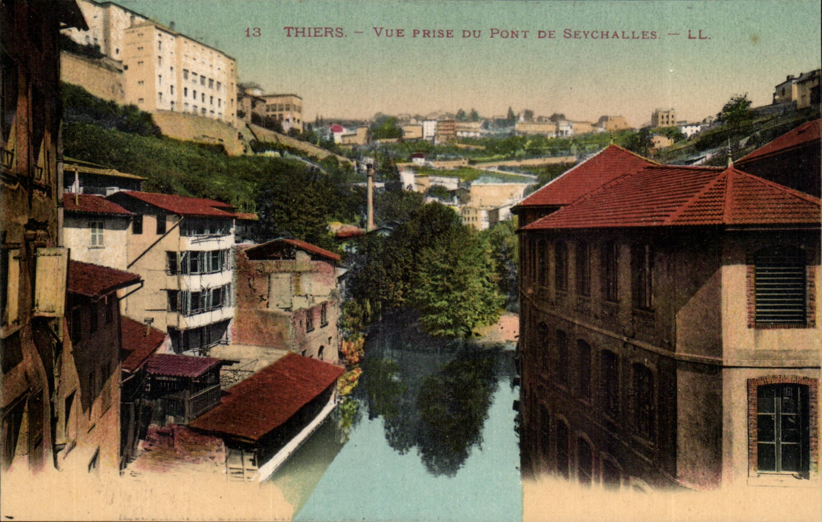 Thiers - Seen from of the Seychalles Bridge - CPA