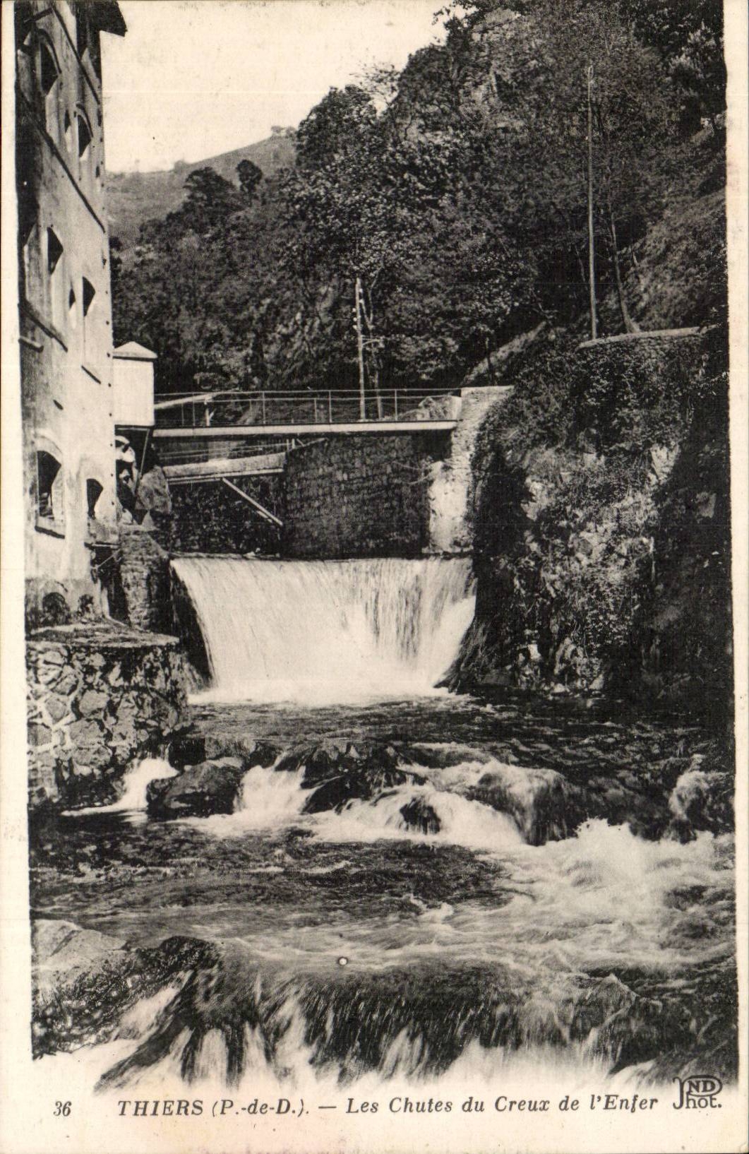 Thiers - Falls of Hollow of ELFer - CPA