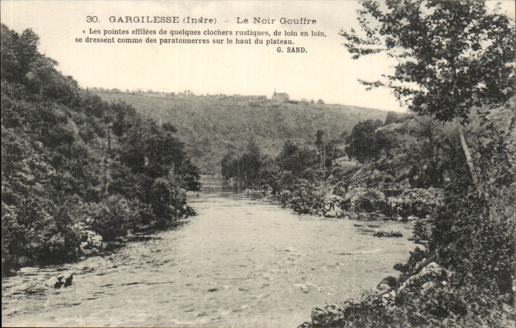 Gargilesse CPA die schwarze Grube