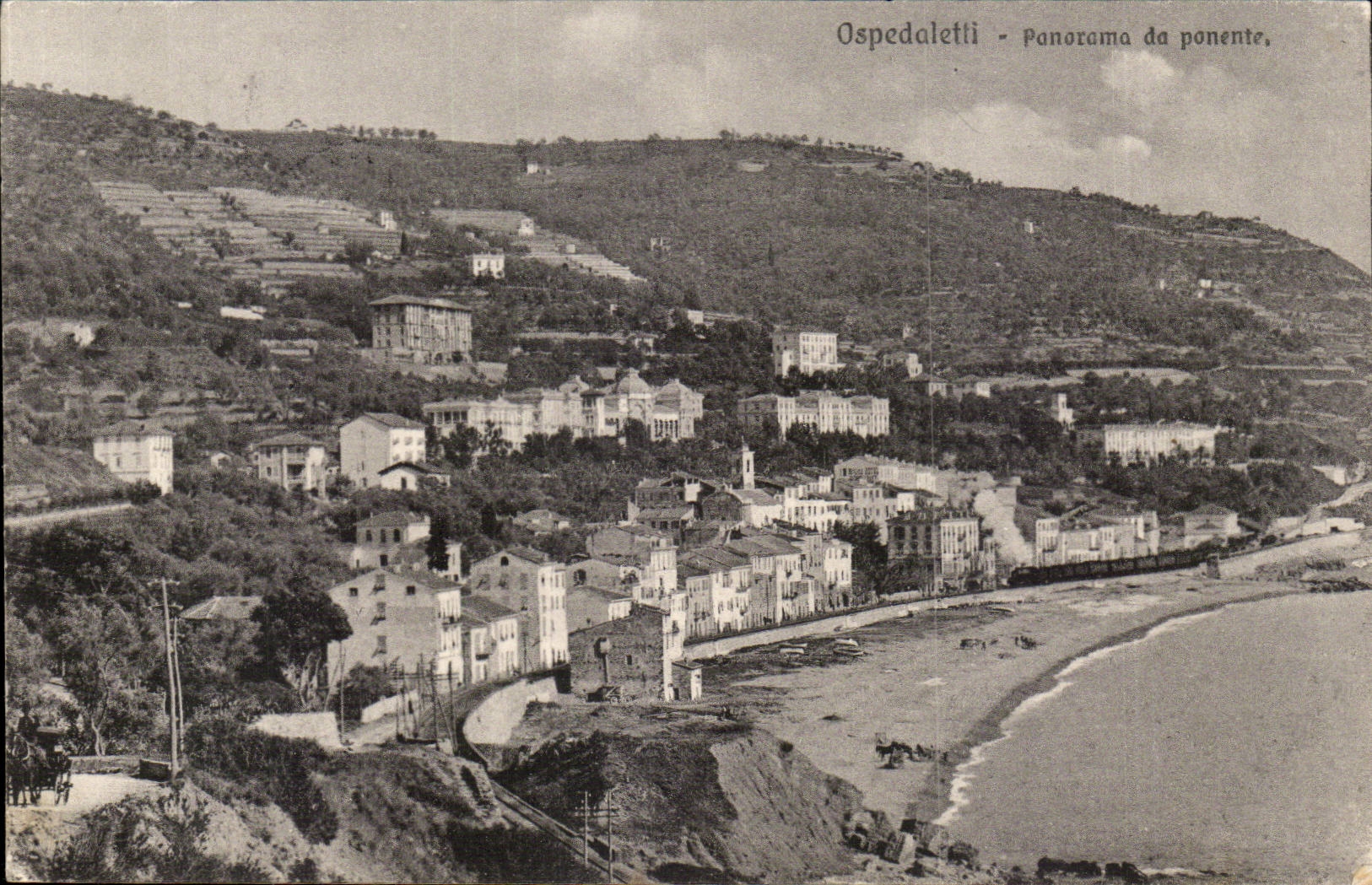 Panorama Italien-Ospedaletti CPA hat ponente