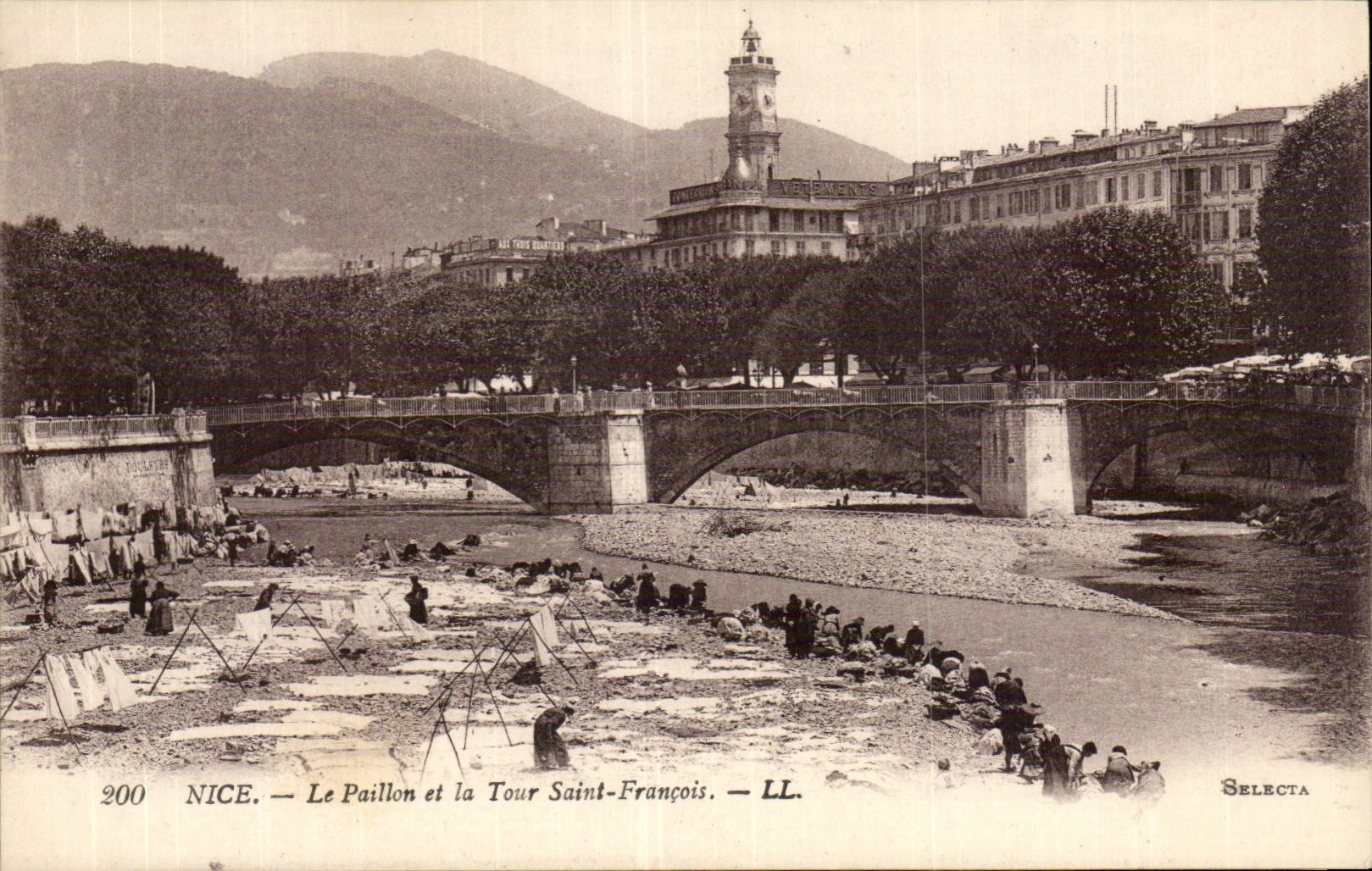 Nice CPA the spangle and Al Turn Saint François (washerwomen)