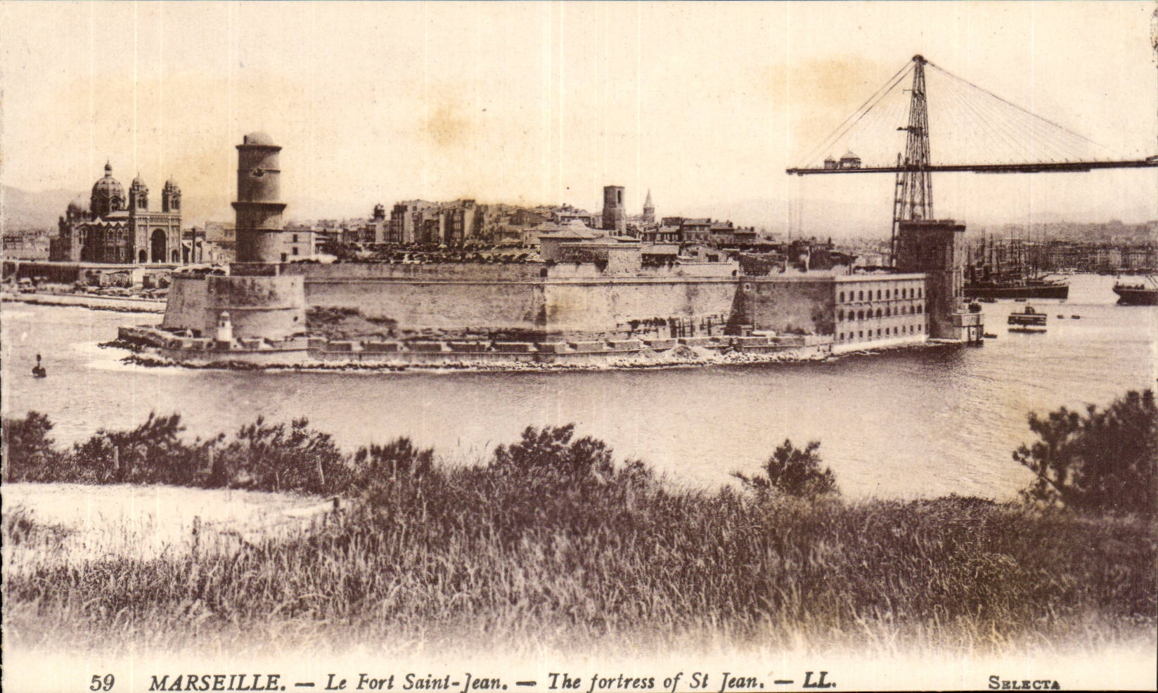 Marseilles CPA the fort Saint Jean