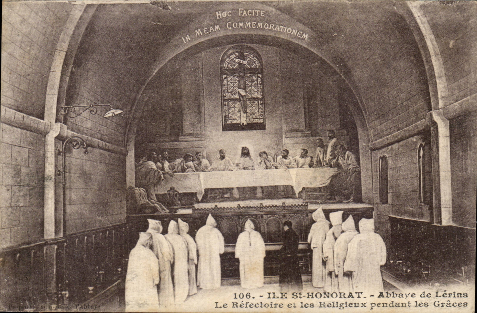 Insel-Str honorat CPA Abtei von Lerinc Refectire und Monche wahrend der Umgangsformen