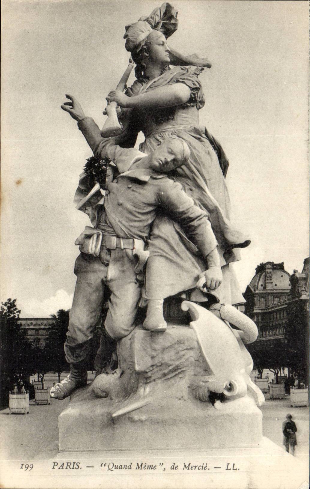 Paris CPA Quand meme de Merci