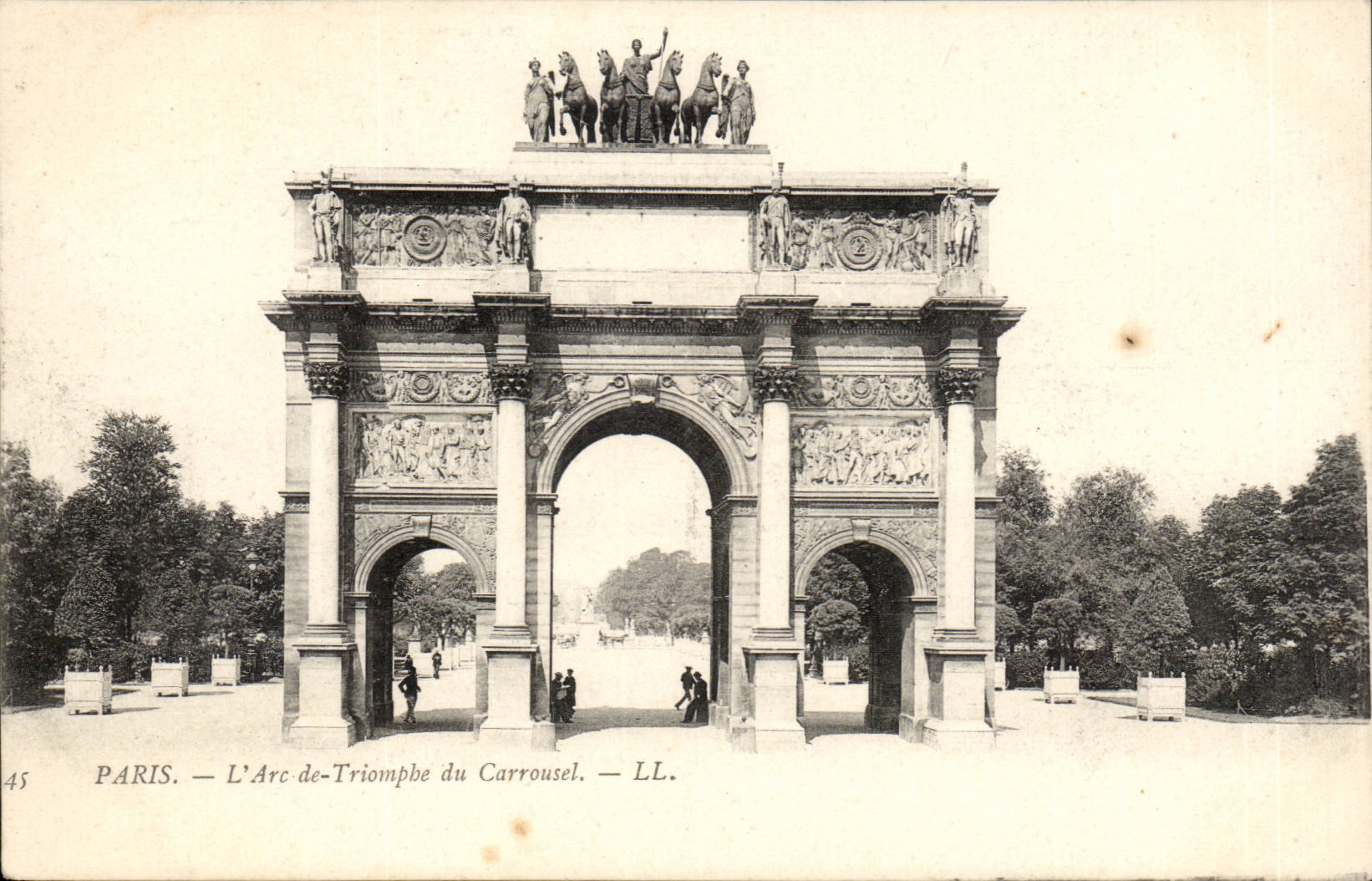 Paris CPA L'arc de triomphe du carrousel