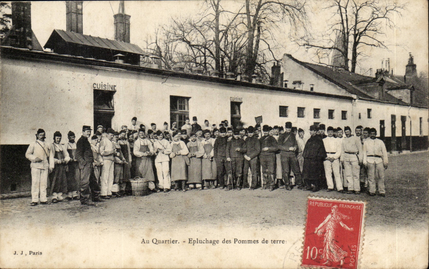 CPA With the district Weeding of the apples ground (militaria kitchen cooks)