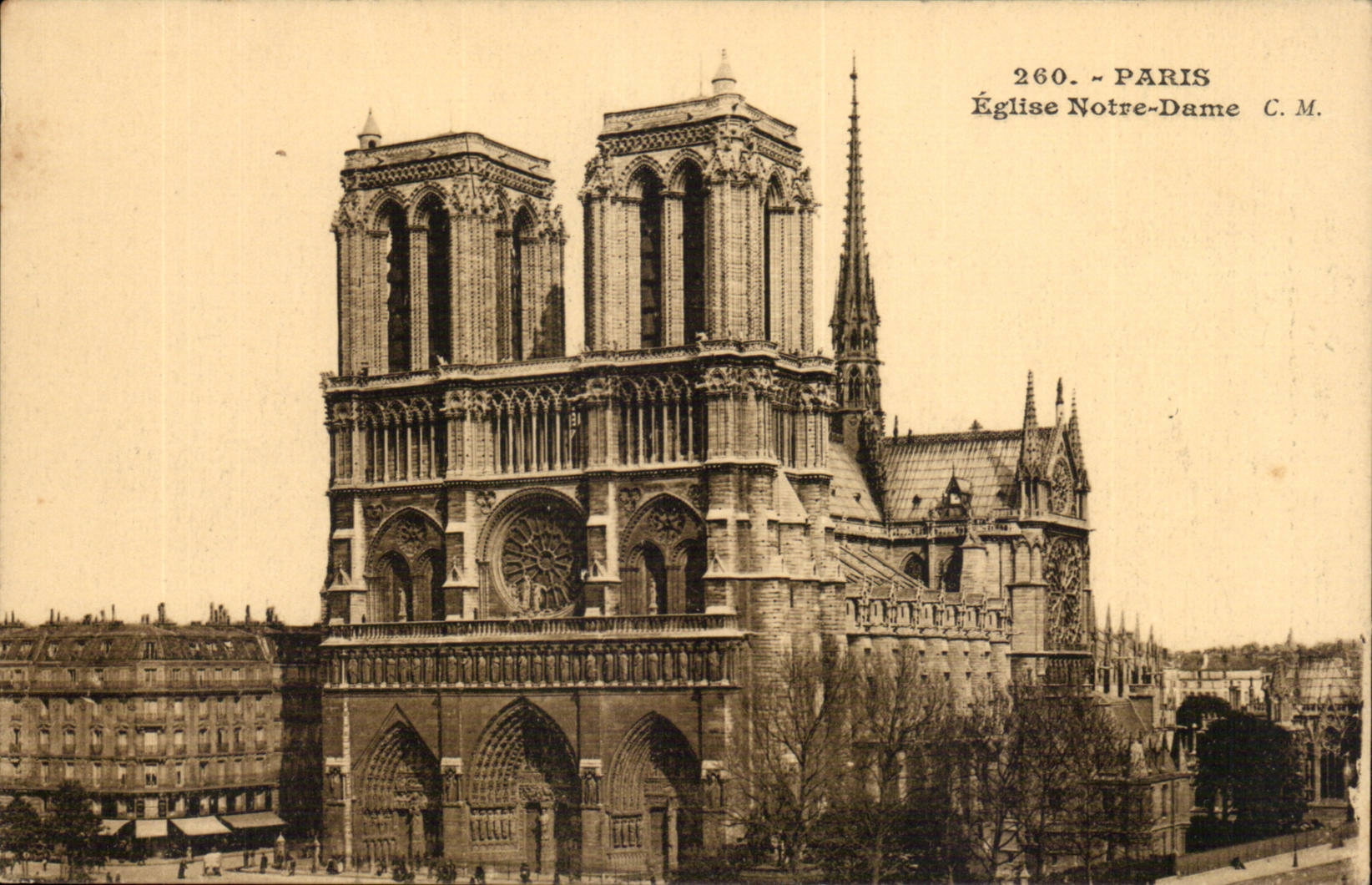 Paris CPA Notre Dame Church