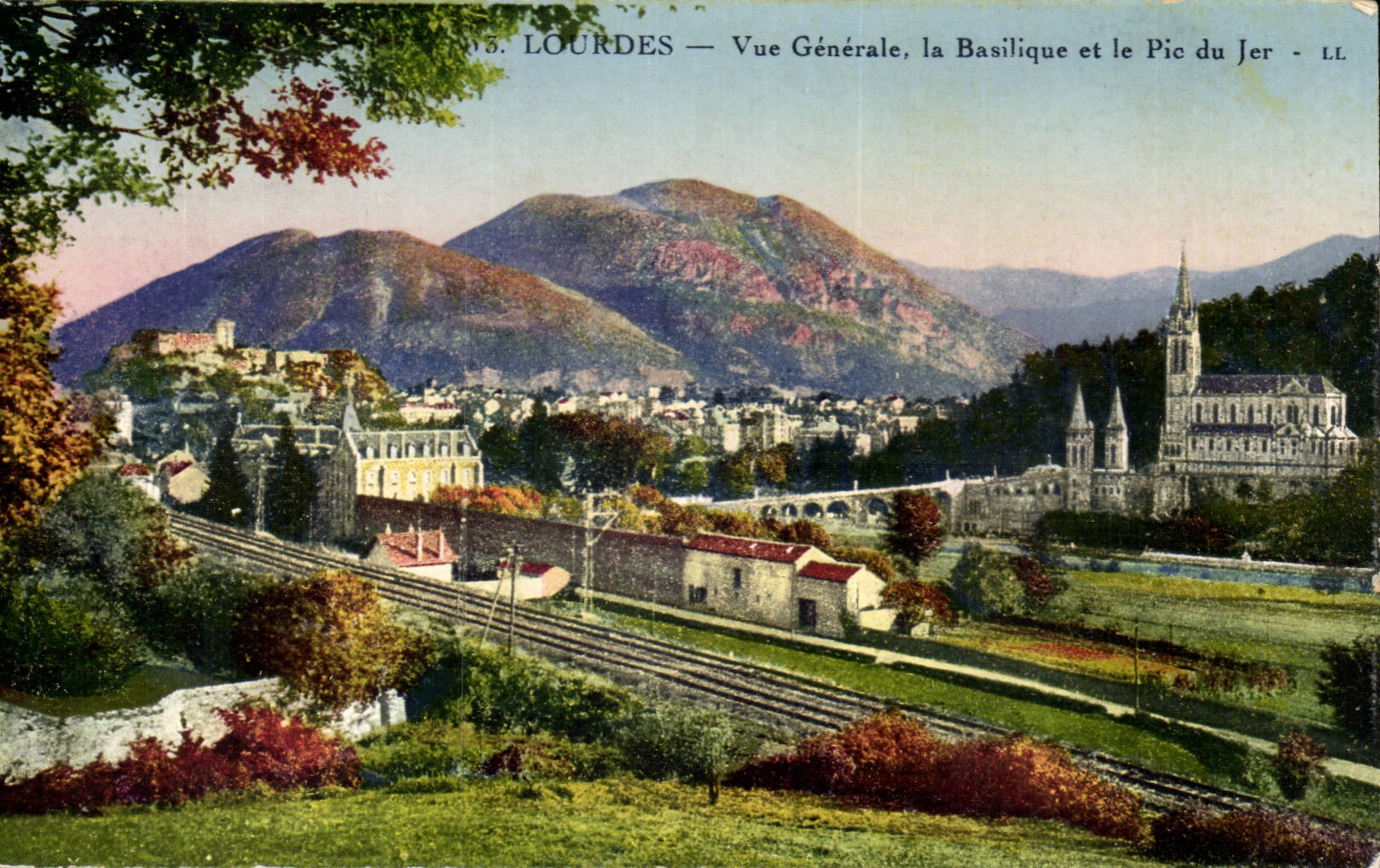 Lourdes CPA View the basilica and the peak of Jer