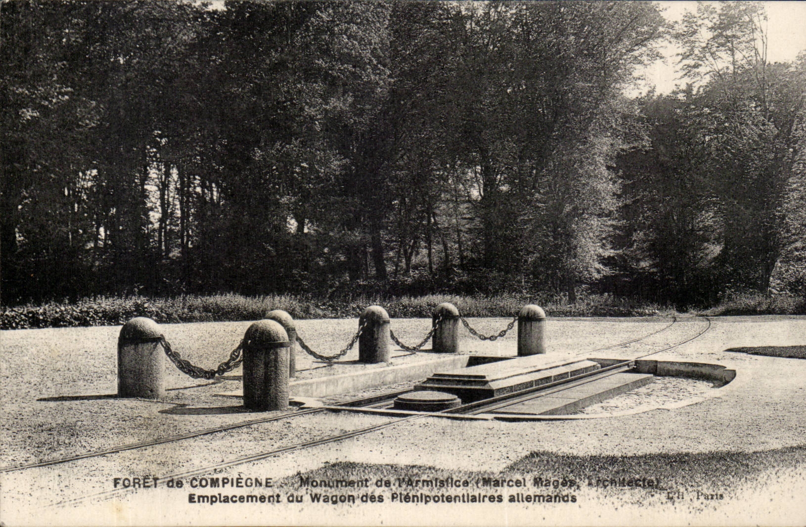 Bohrgerat Compiegne CPA des Denkmales des Waffenstillstand Aufstellungsortes vom Trainer