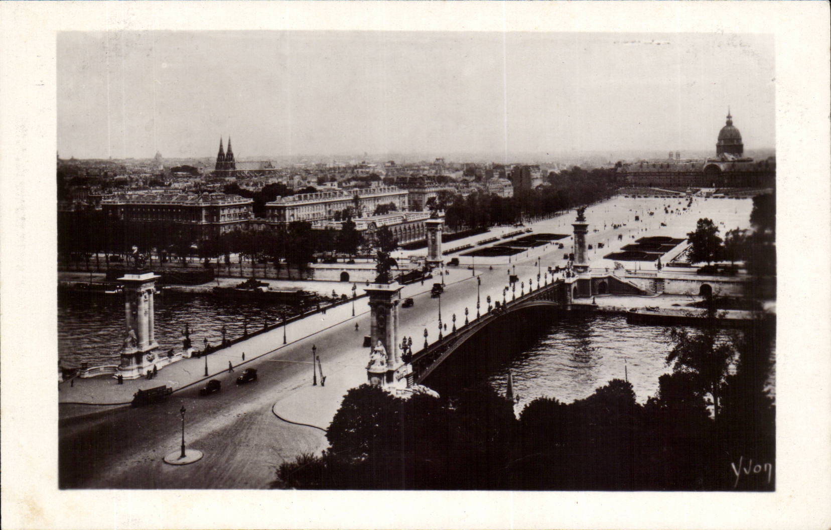 Brucke Alexandre Paris-CPA III und Esplanade von Invalides