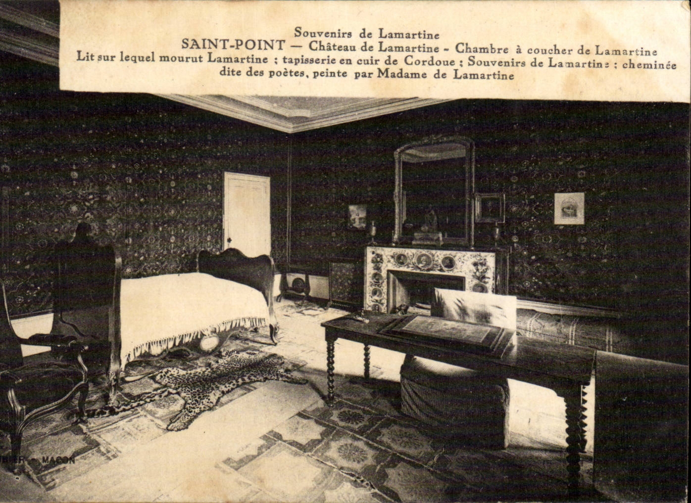 Saint Pont CPA Castle of Lamartine Chambre has to sleep
