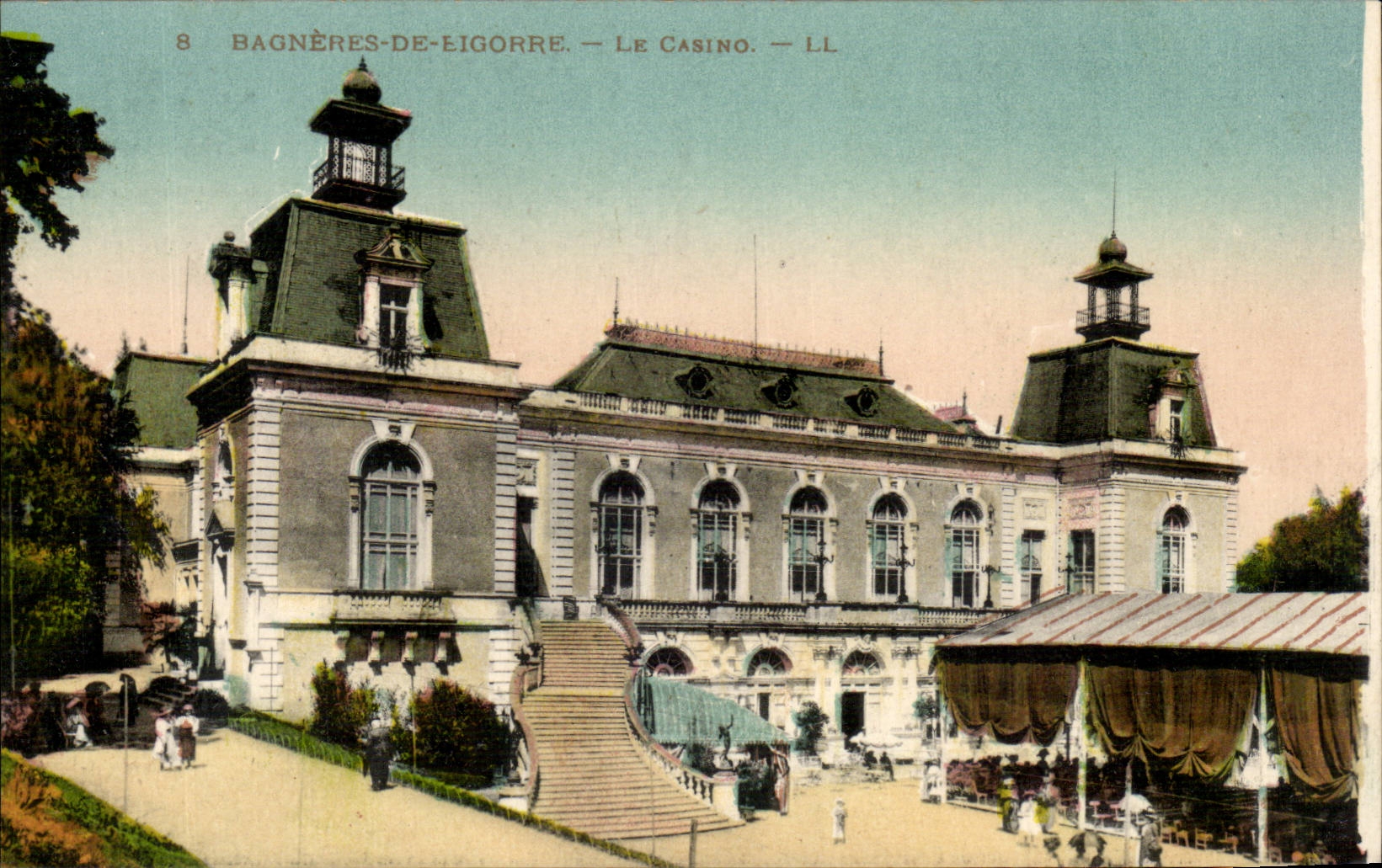 Bagnerres de Bigorre CPA the casino