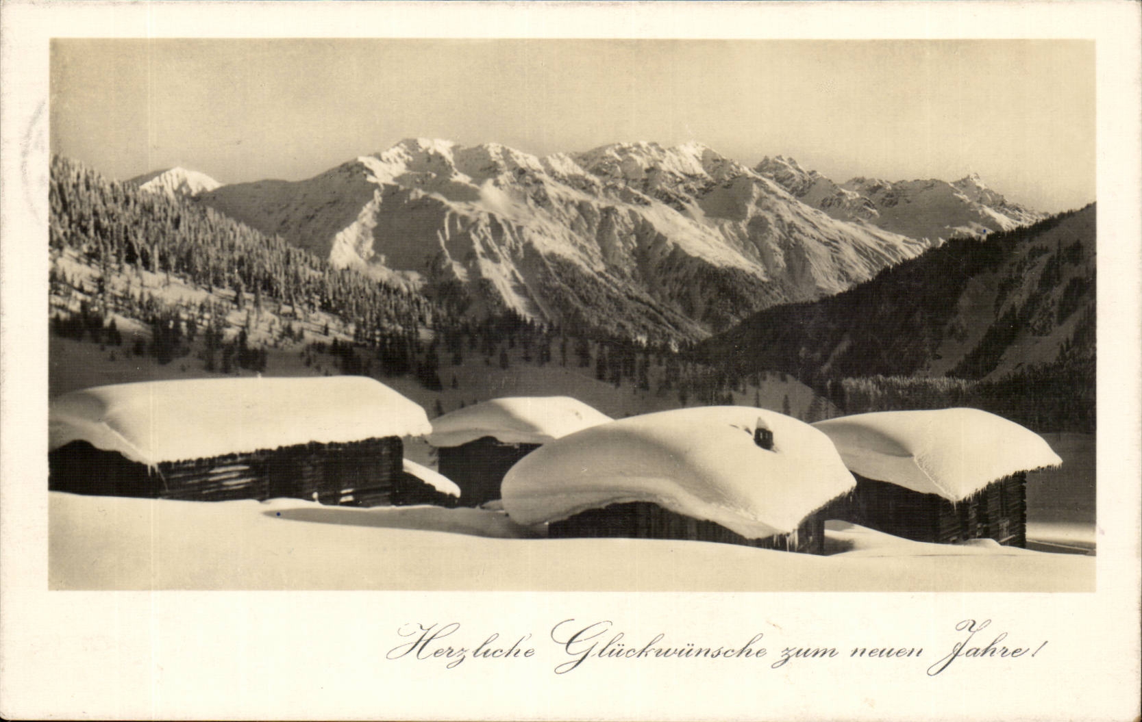 Switzerland CPA Herzliche Gluckwunsche zum neuen Jahre New year